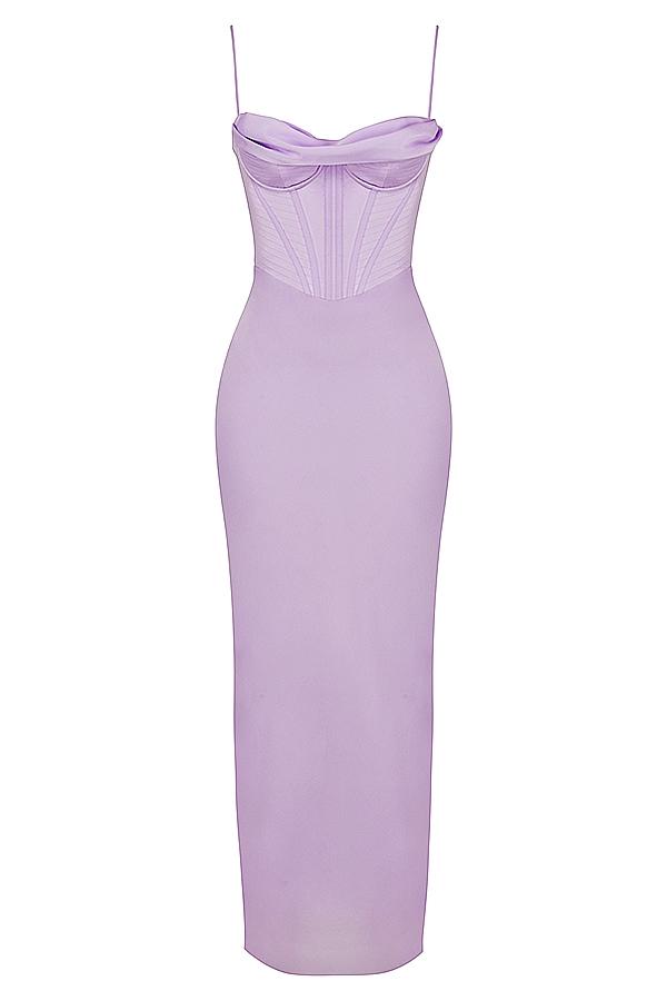 Charmaine  night shade corset maxi dress Product Image