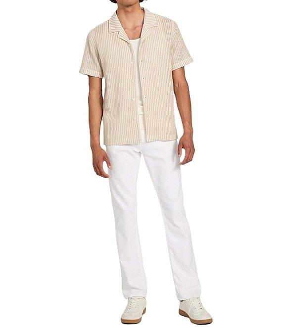 Guess Larson Short Sleeve Striped Knit Shirt Product Image