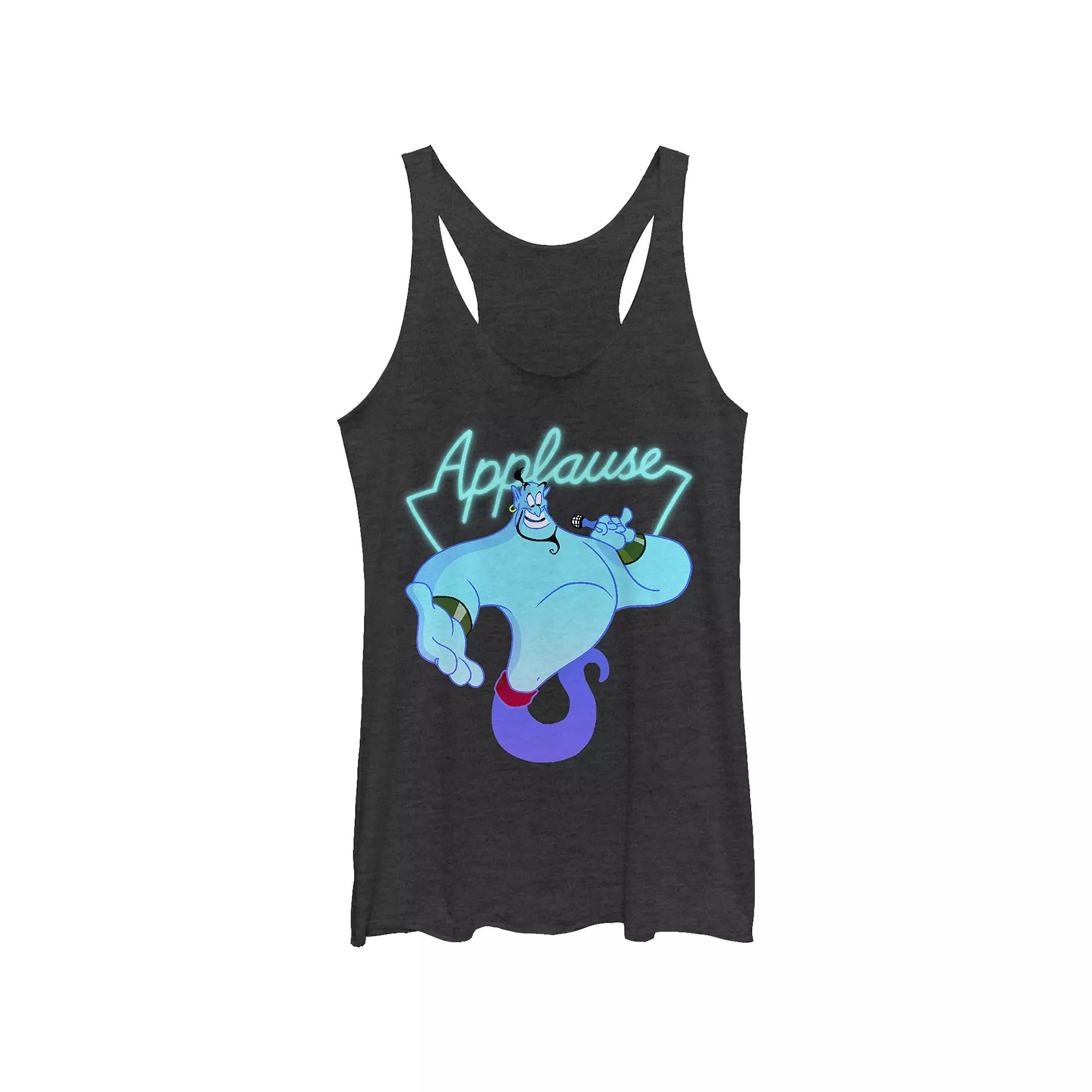 Disney's Aladdin Juniors' Genie Applause Sign Rackerback Graphic Tank, Women's,  Product Image