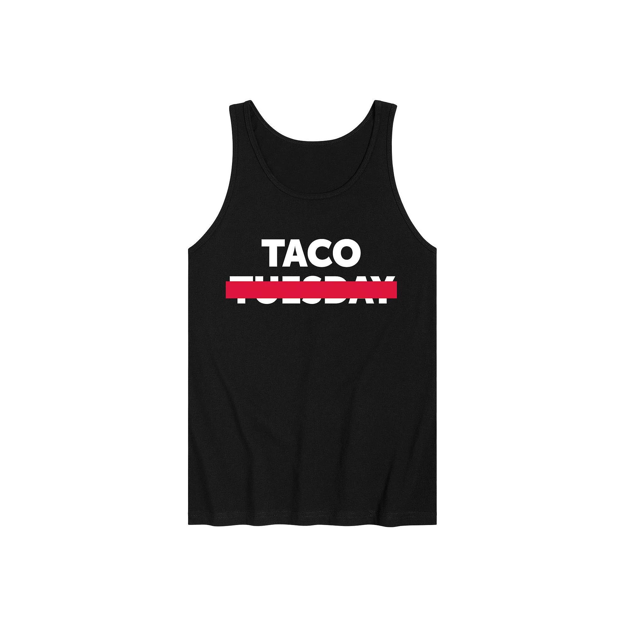 Men's Taco Crossed Out Graphic Tank Top,  Product Image