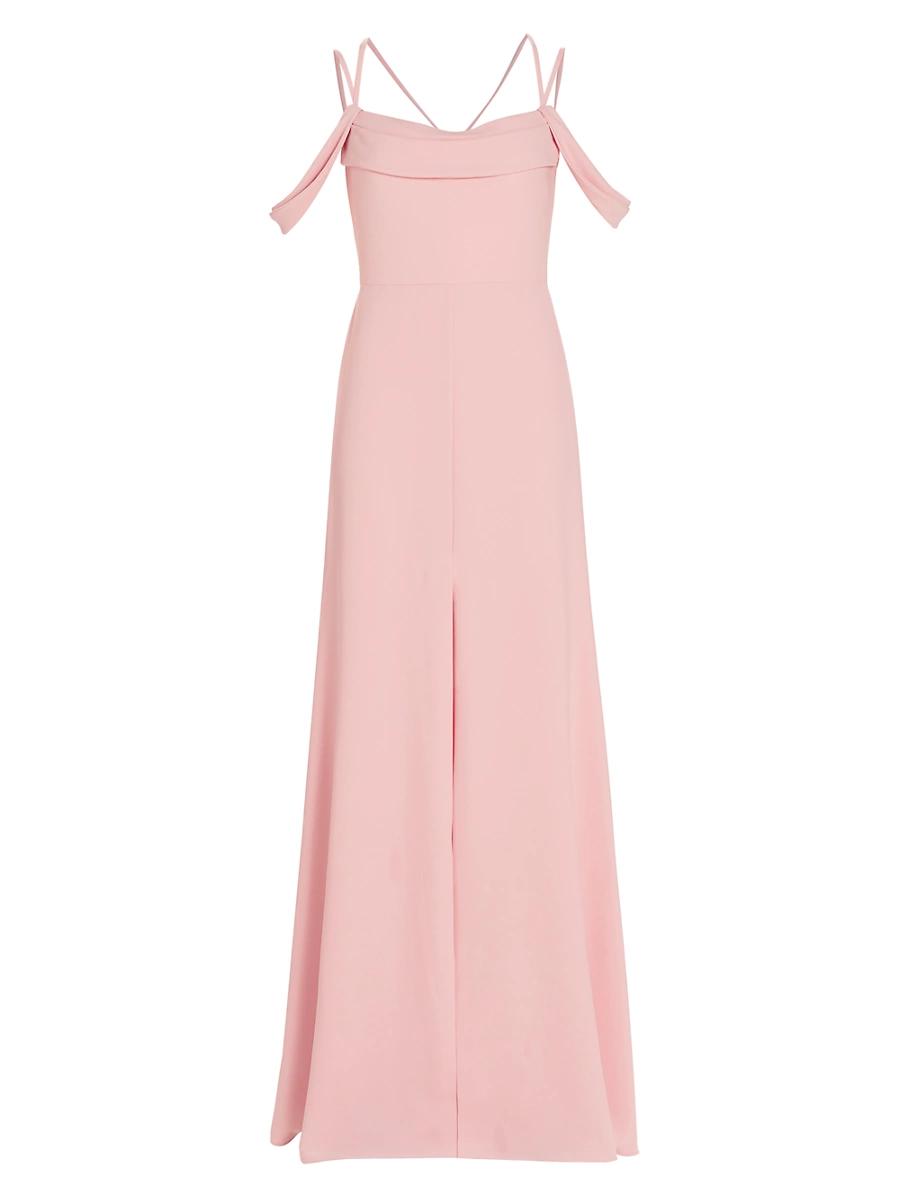 Womens Vasyl Crepe Off-the-Shoulder A-Line Dress Product Image