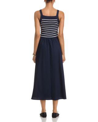 Scoop Neck Sleeveless Midi Dress   Product Image