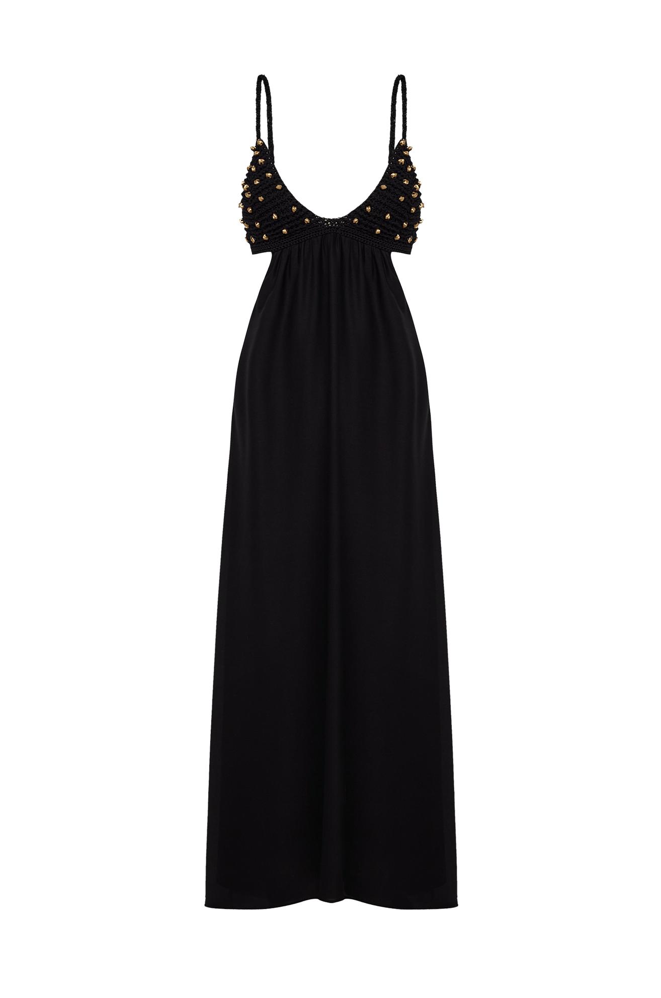 Ivy Long Dress - Black Product Image
