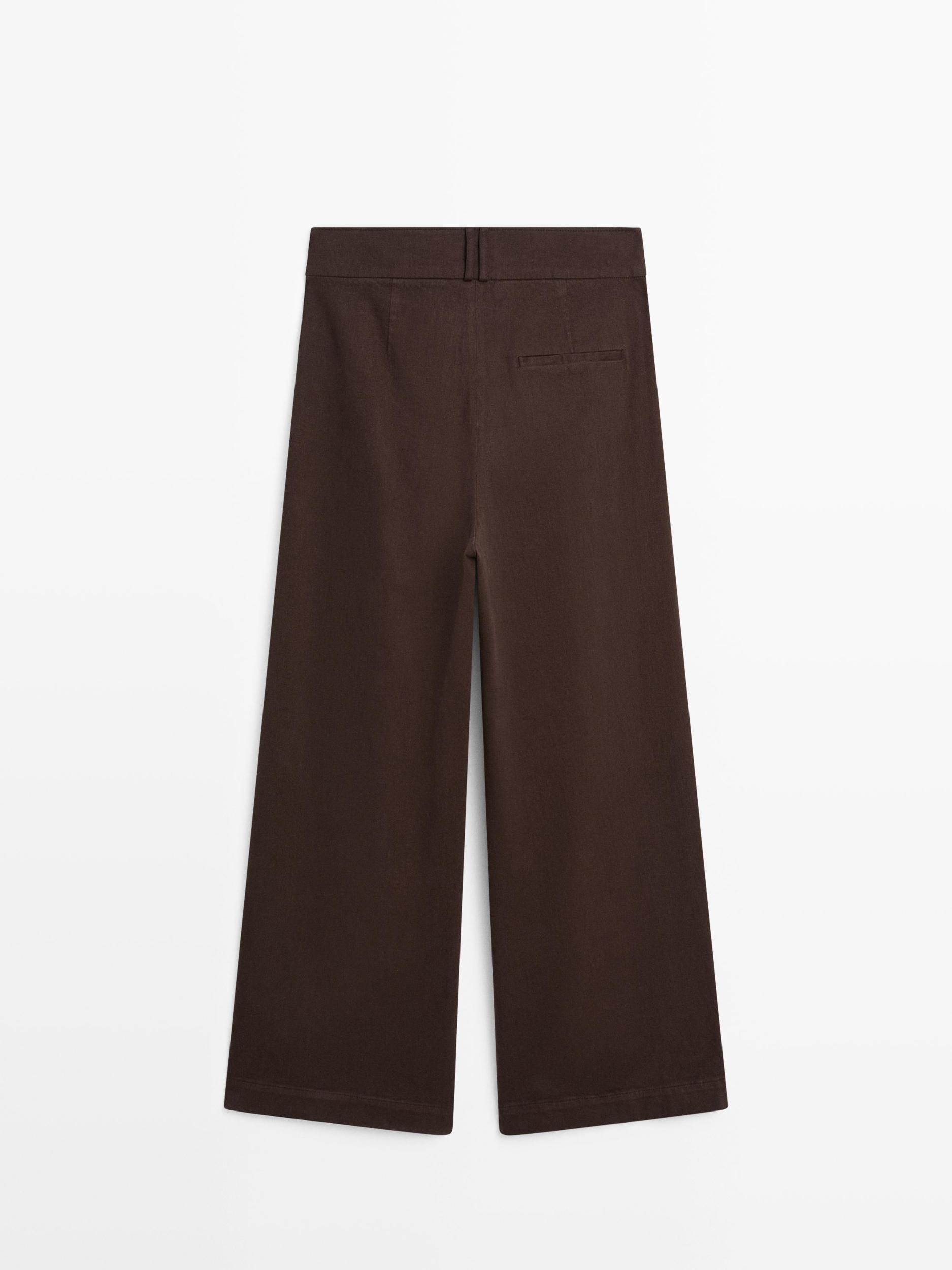 High-waist wide-leg trousers Product Image