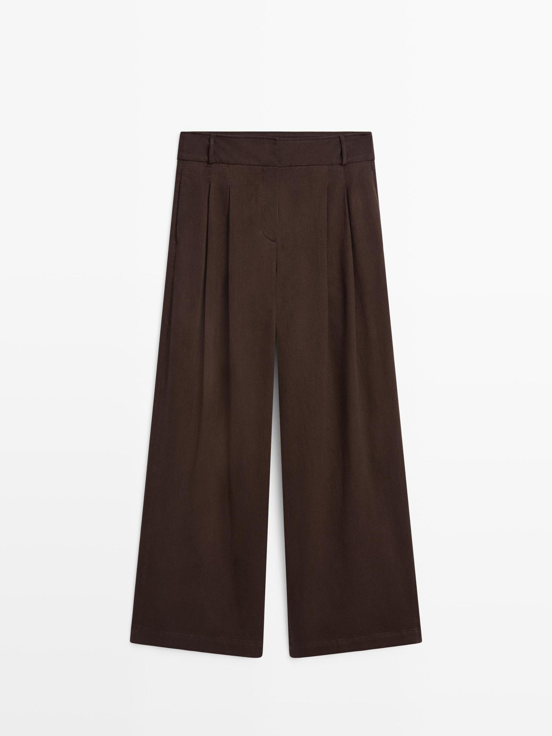 High-waist wide-leg trousers Product Image