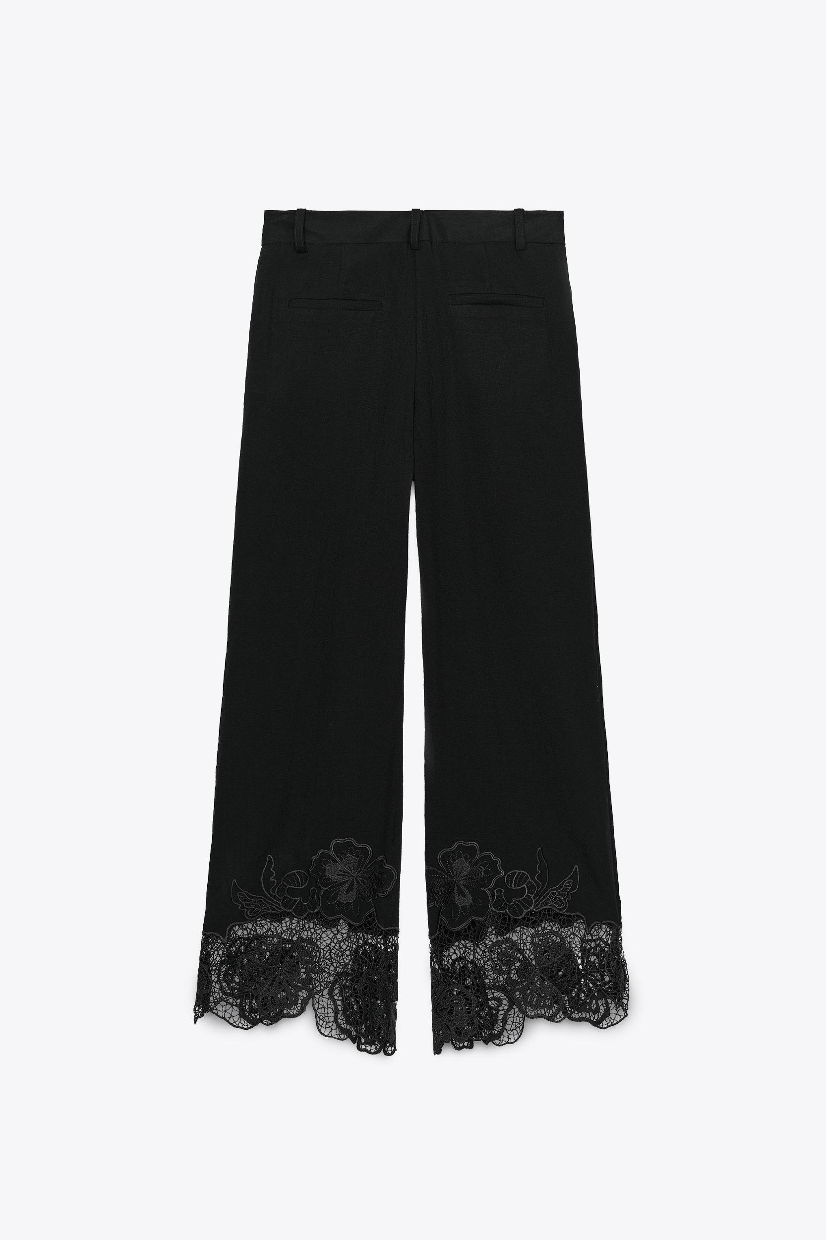 EMBROIDERED HEM CULOTTES Product Image