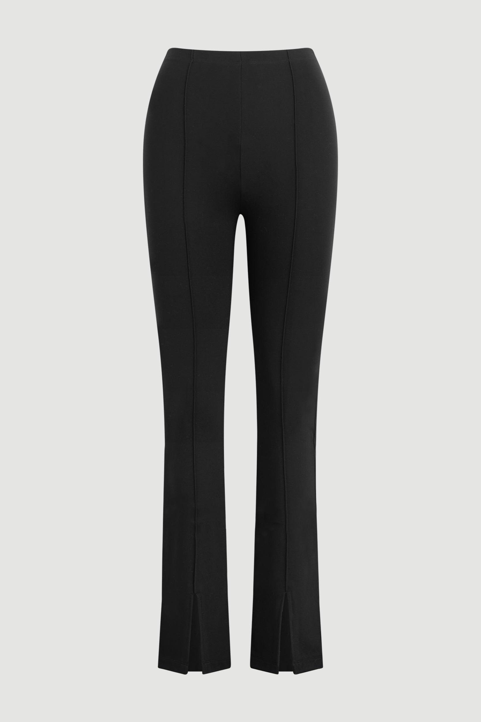 Cass Front-Split Ponte Stretch Pant Product Image
