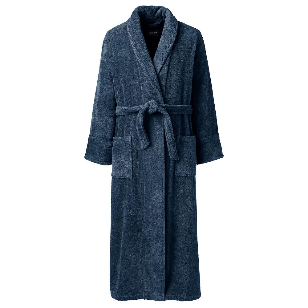 Men's Lands' End Full-Length Turkish Terry Robe,  Product Image