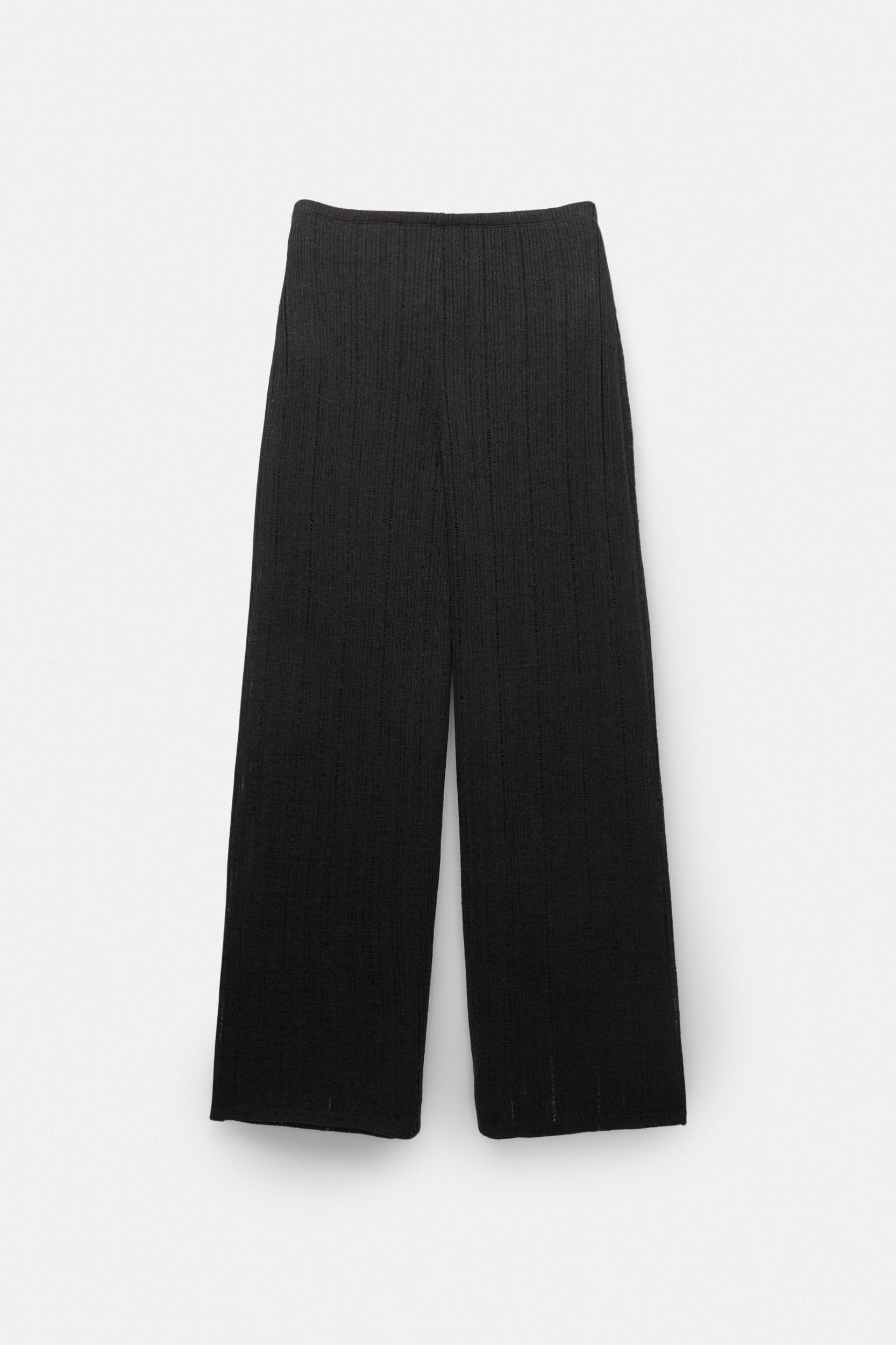 Pointelle knit trousers Product Image