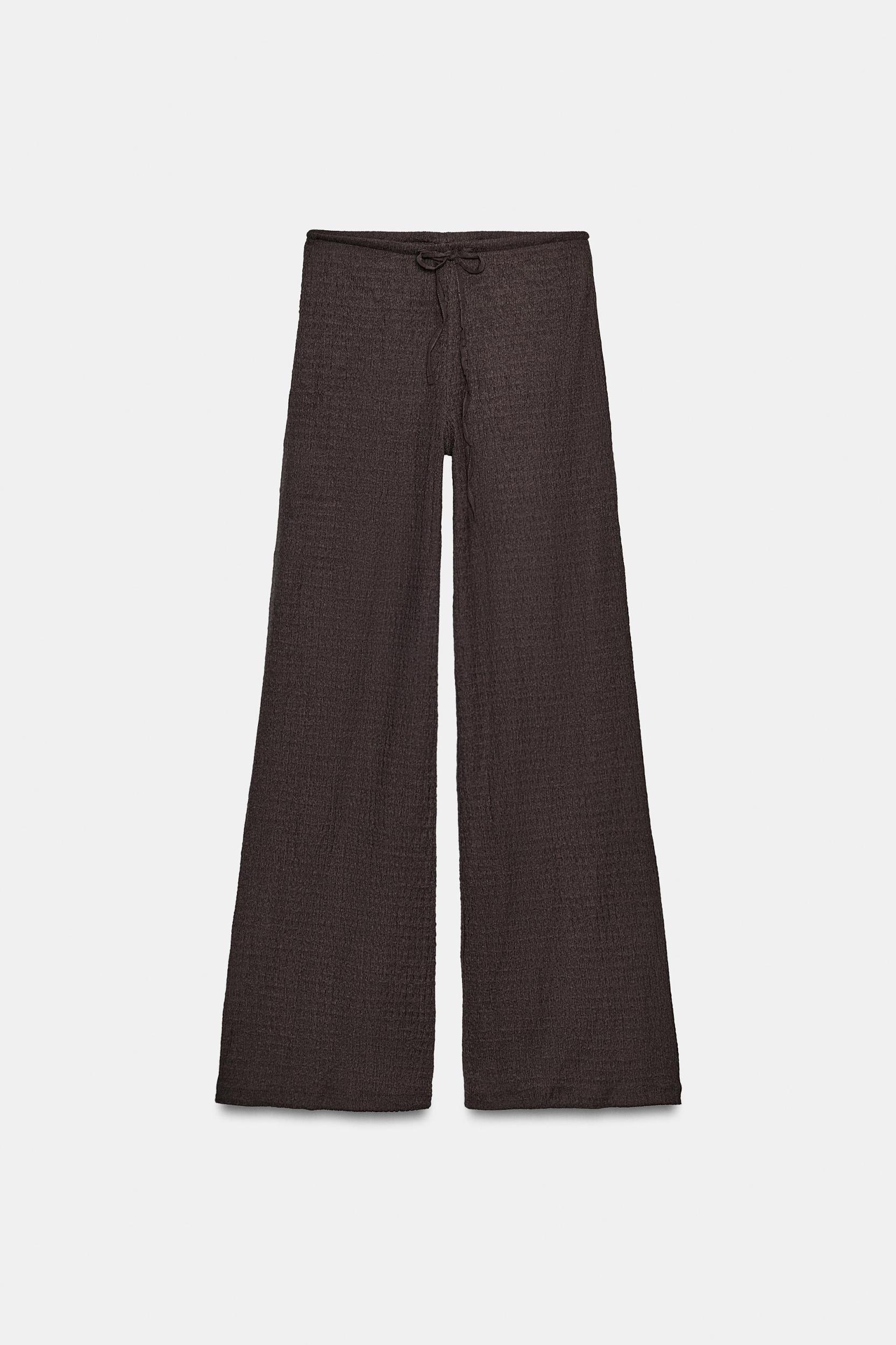 TEXTURED STRAIGHT LEG PANTS Product Image