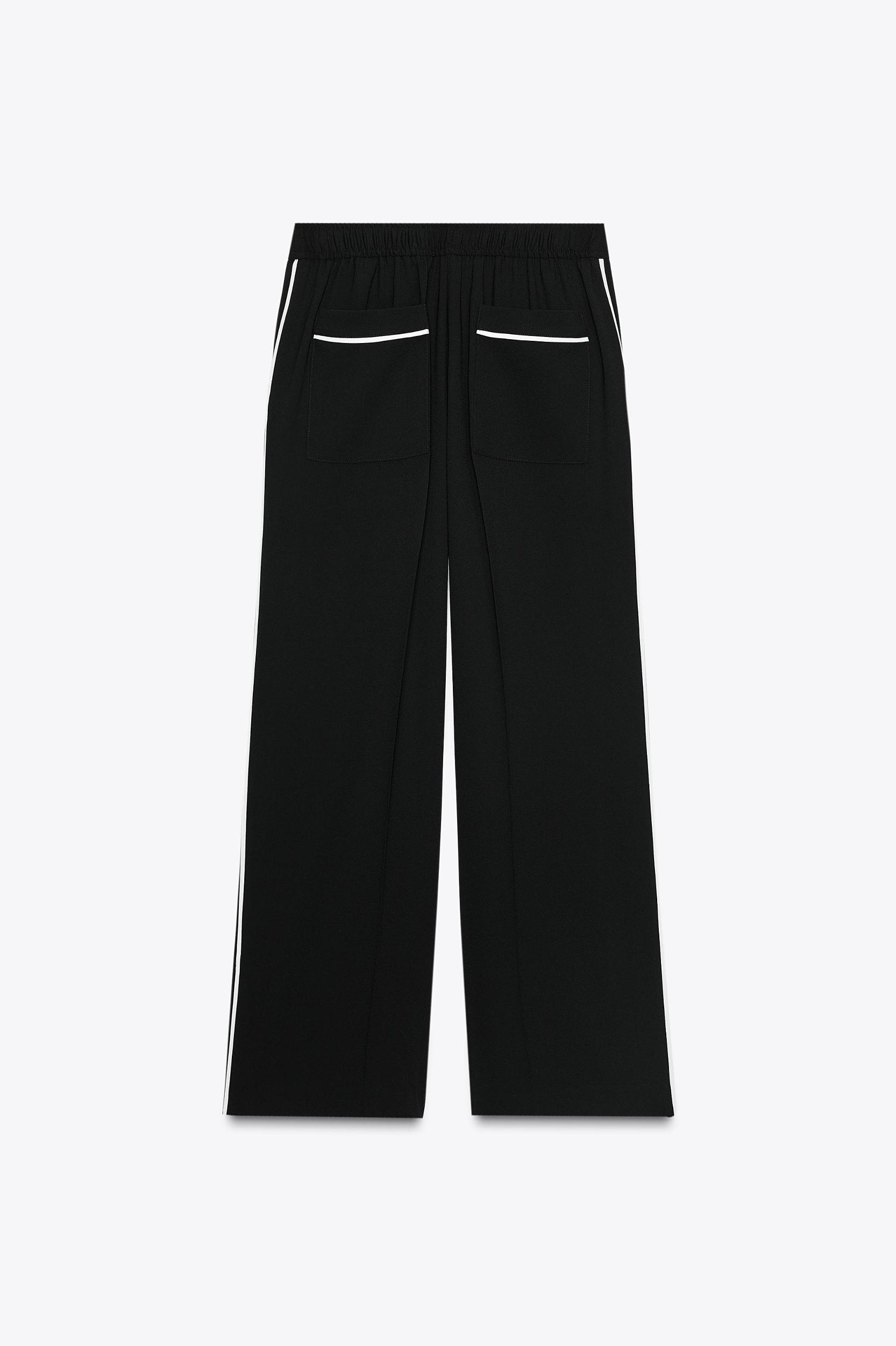 CONTRAST PIPED PANTS Product Image