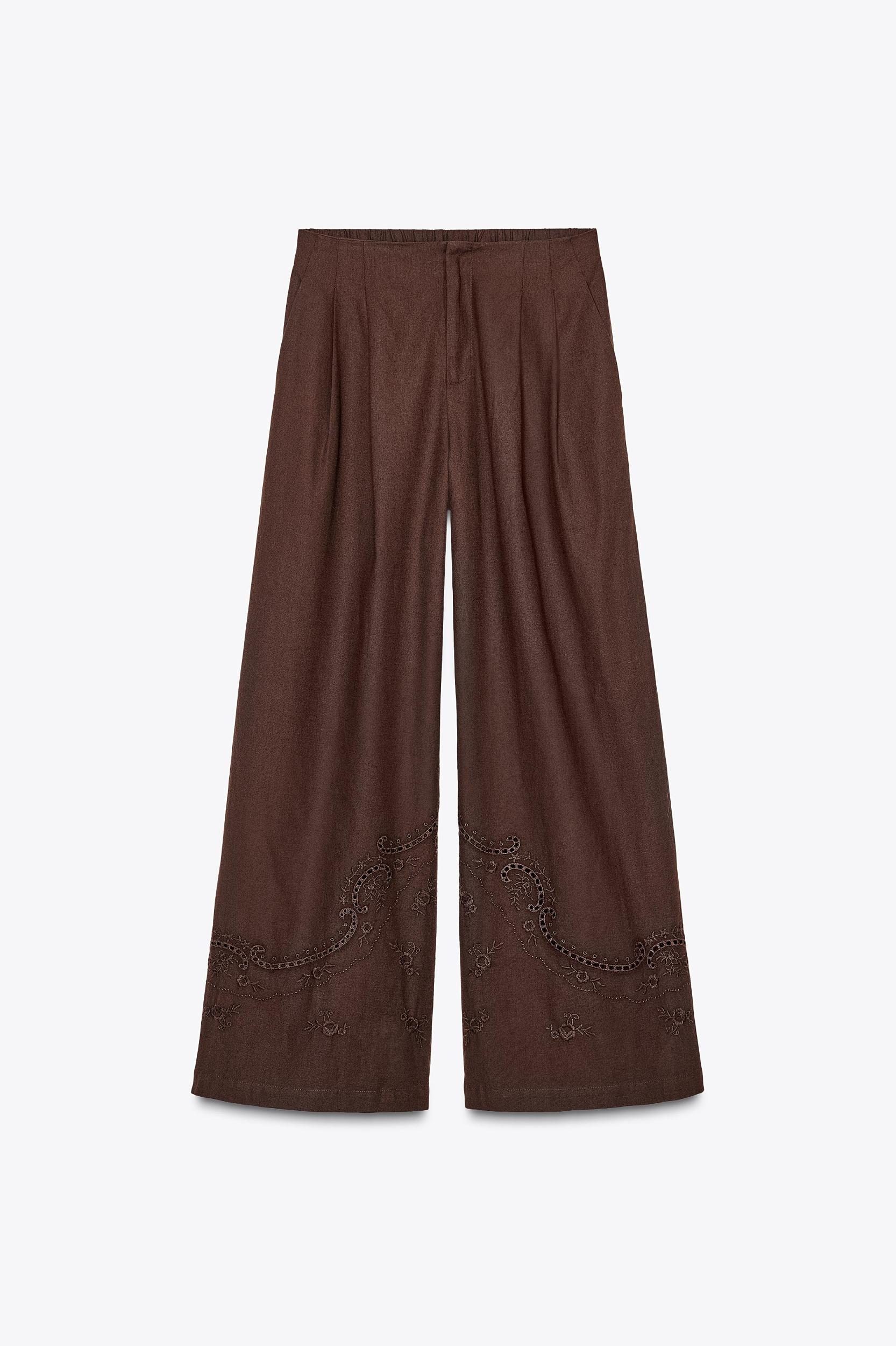 EMBROIDERED PANTS Product Image