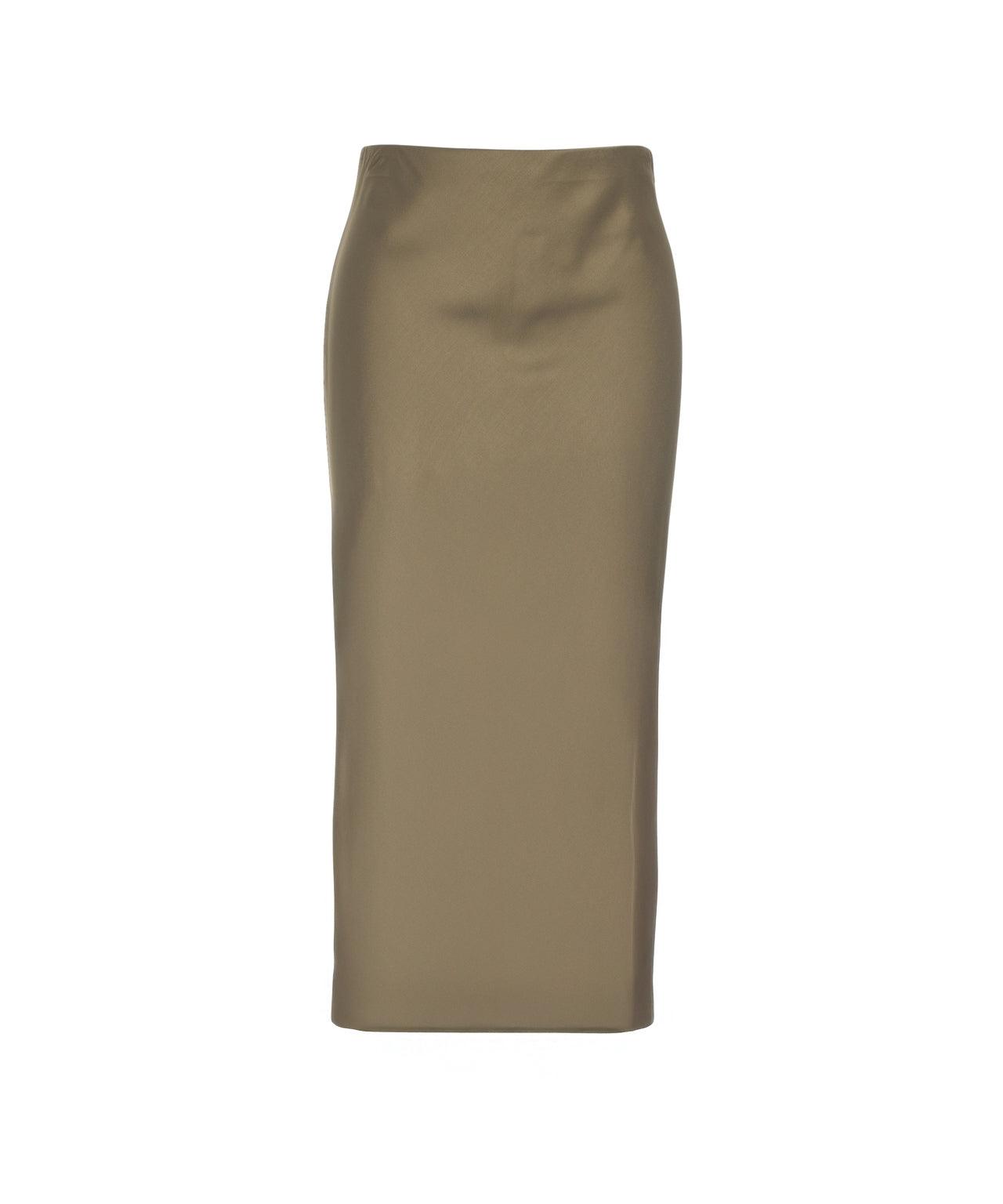 Satin midi skirt Product Image