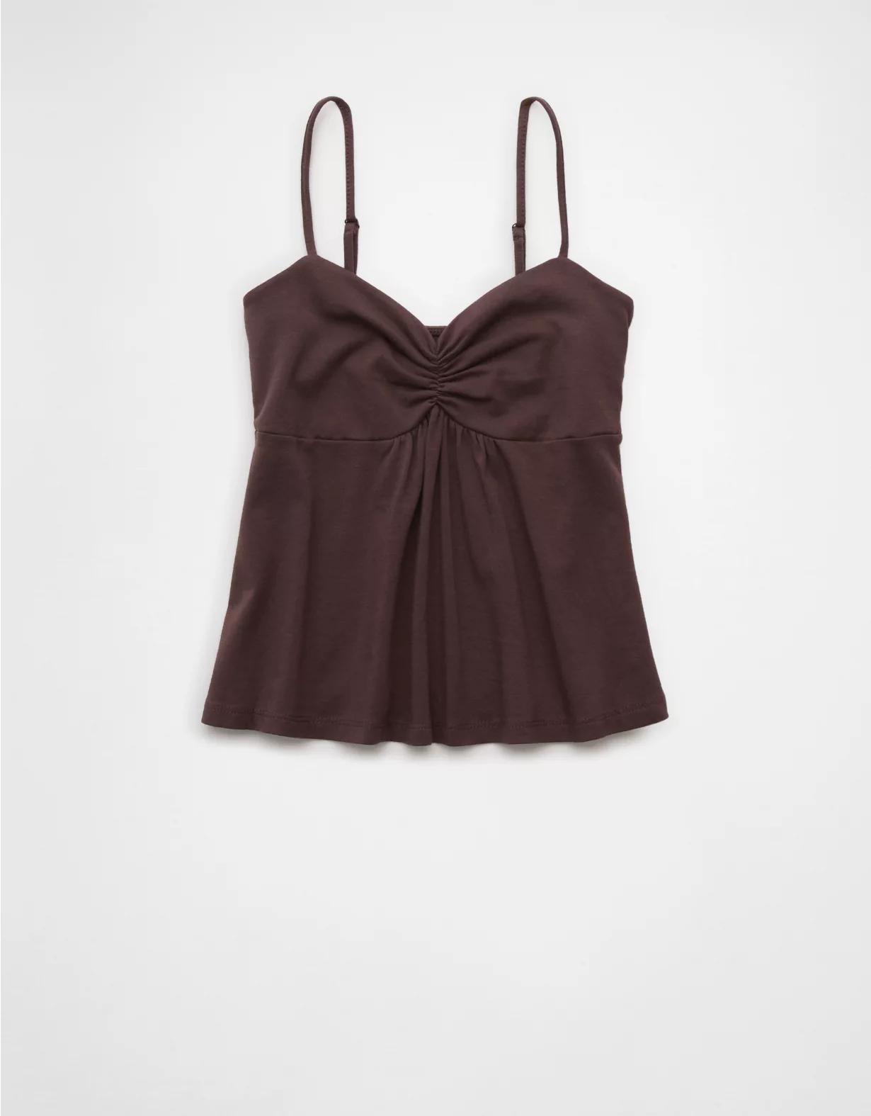 AE Cinched Sweetheart Babydoll Tank Top Product Image