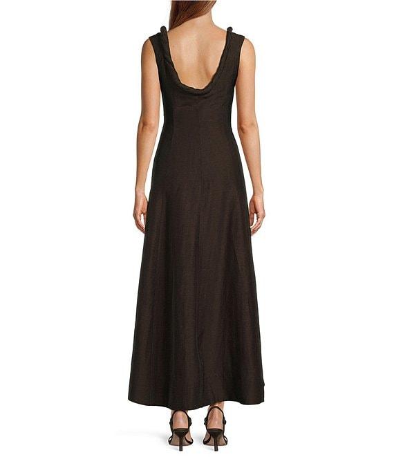 Antonio Melani x M.G. Style Margery Linen Blend Scoop Neck Sleeveless A-Line Maxi Dress Product Image