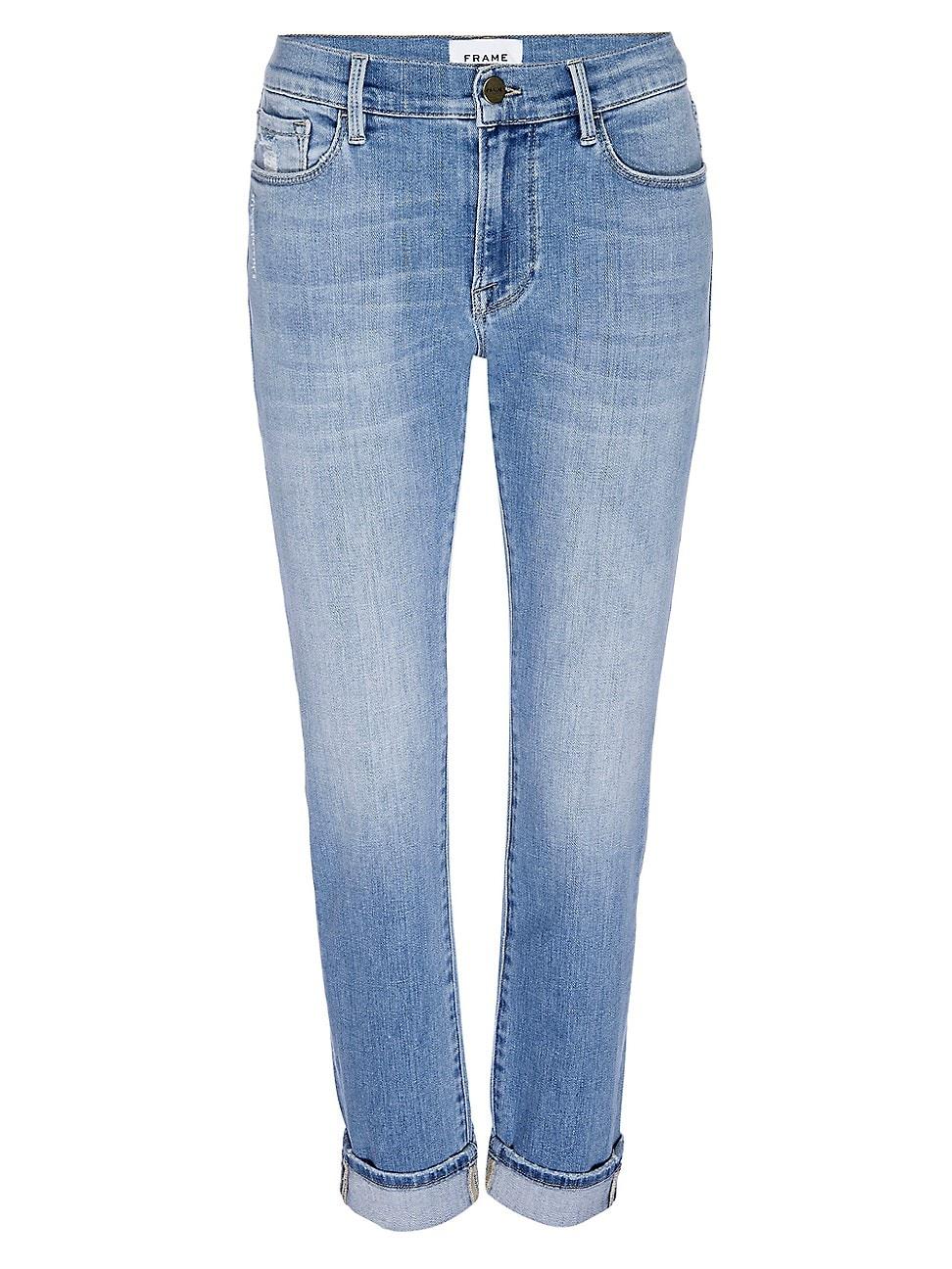 Womens Le Garcon Mid-Rise Stretch Skinny Jeans Product Image