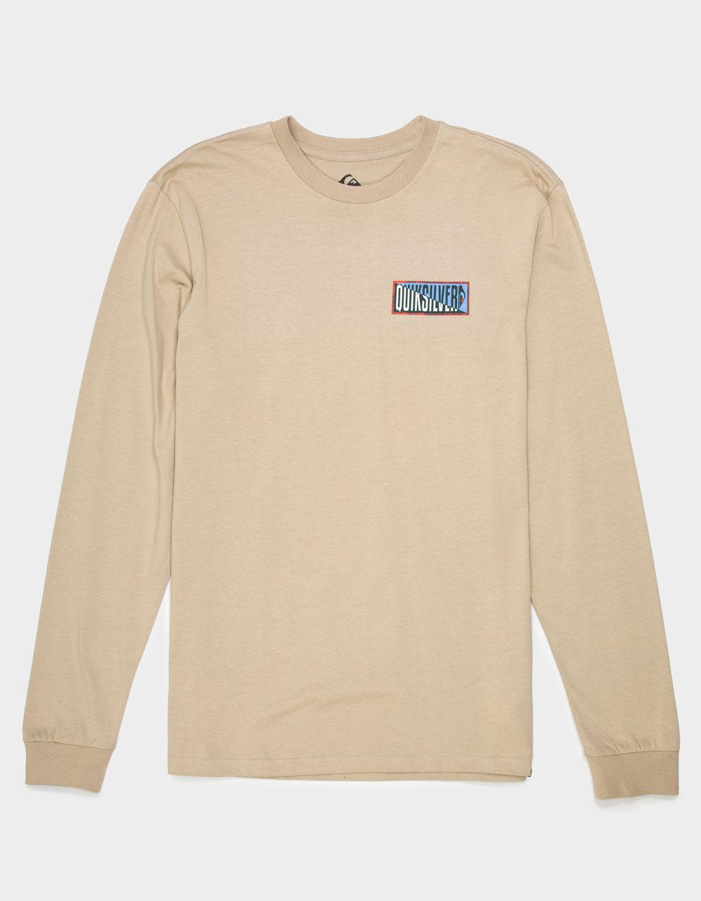 QUIKSILVER Crossed Out Mens Long Sleeve Tee - TAN Product Image