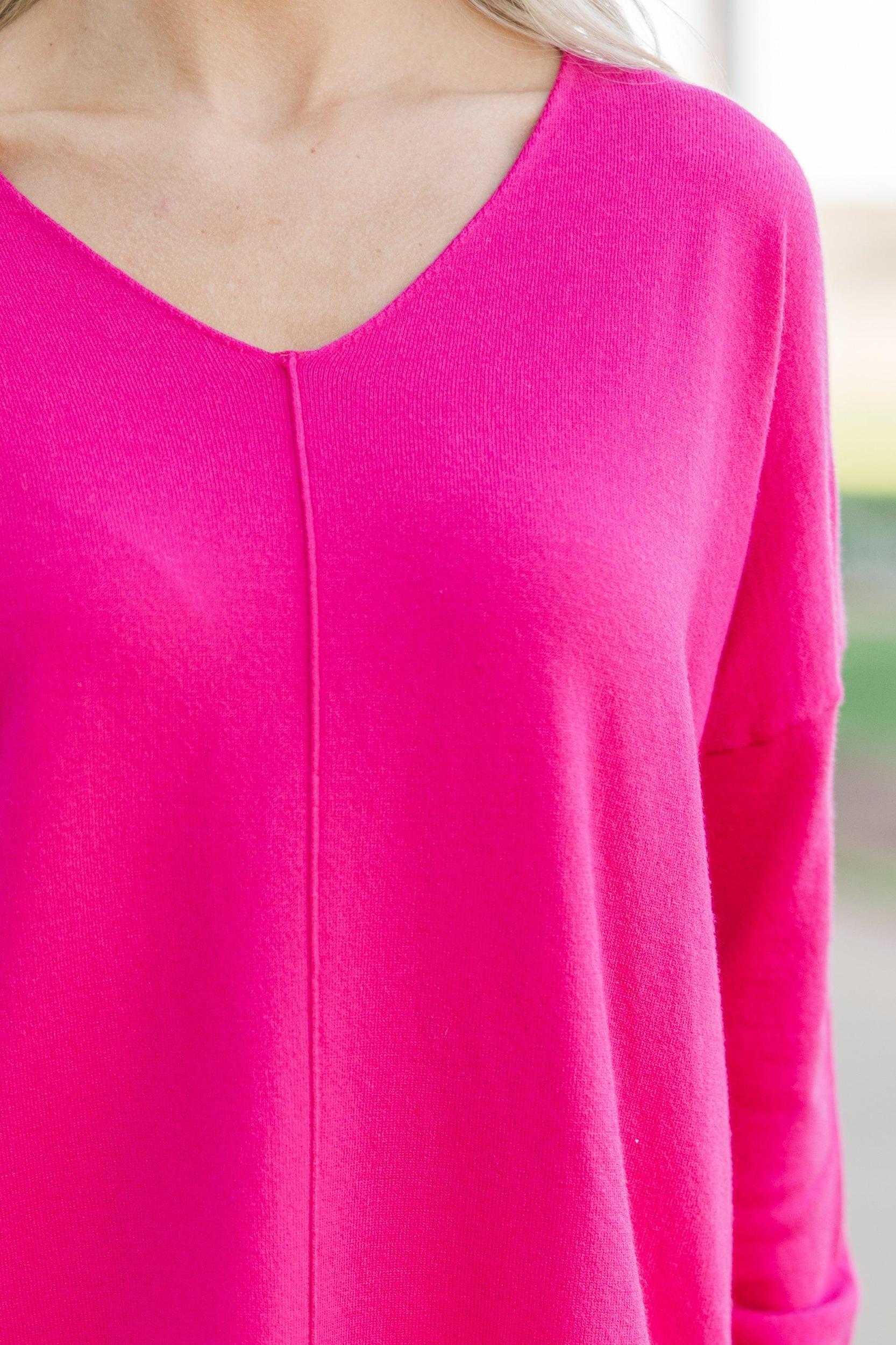 Get To Know You Fuchsia Pink Tunic Female Product Image