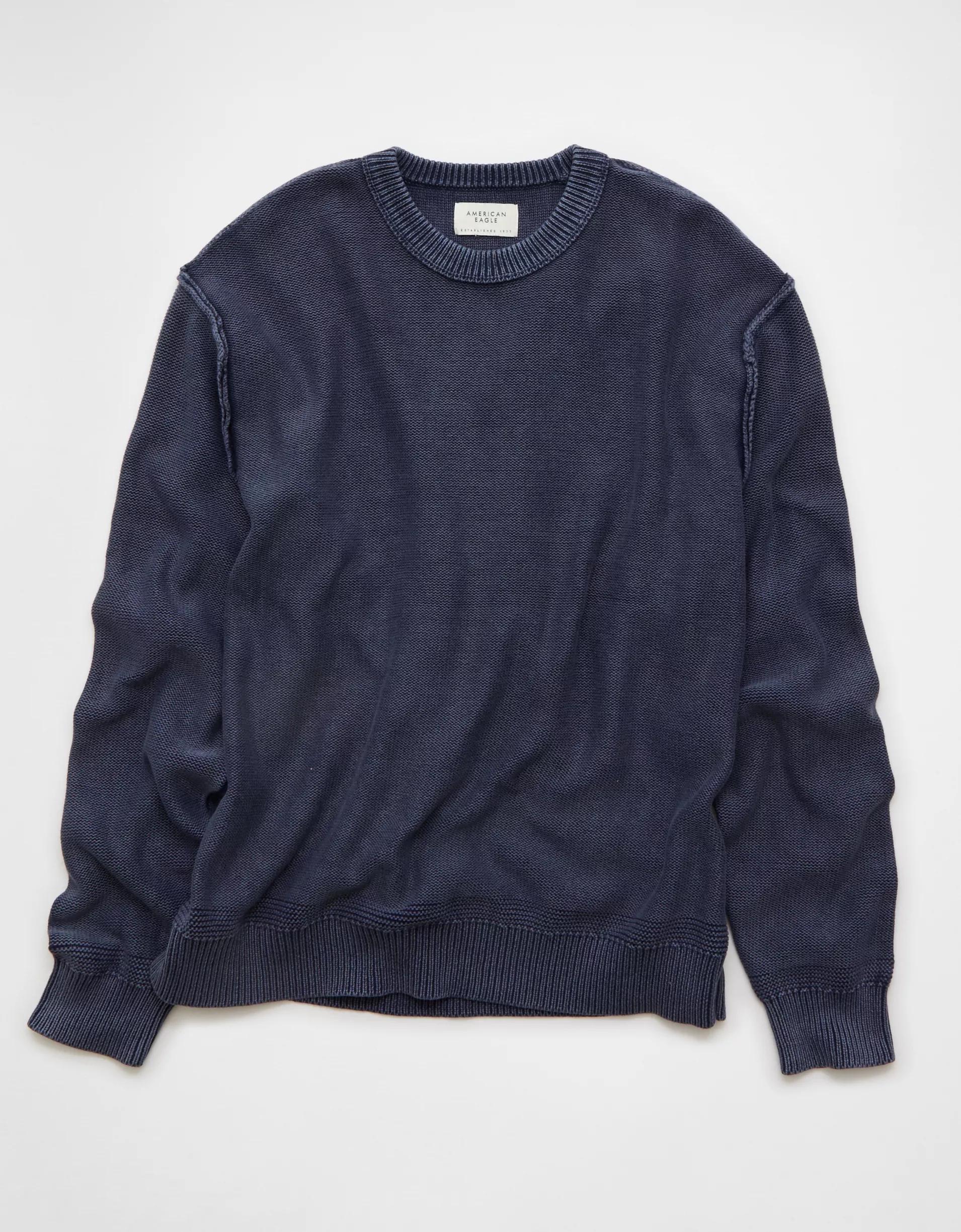 AE Washed Reverse Sweater Product Image