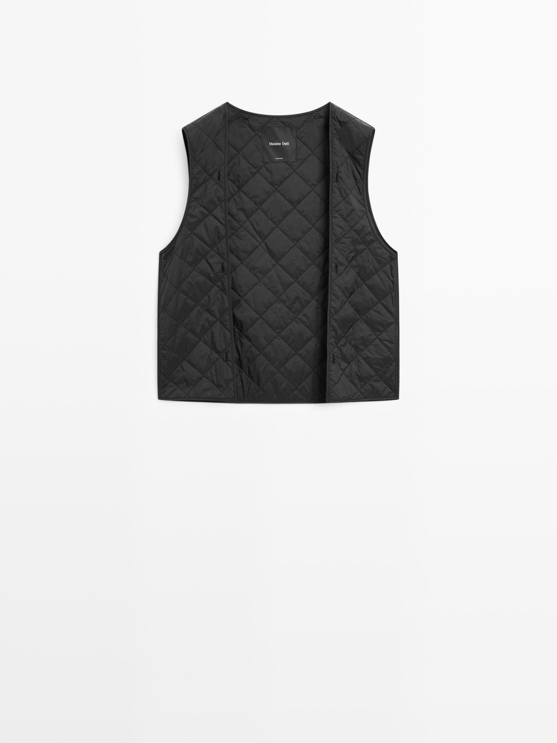 Long trench coat with inner waistcoat Product Image