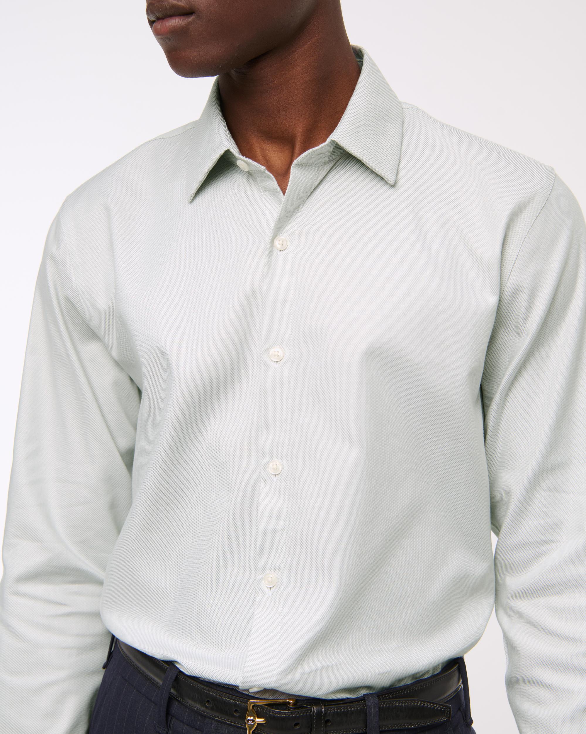 The A&F Collins Slim Suiting Shirt Product Image