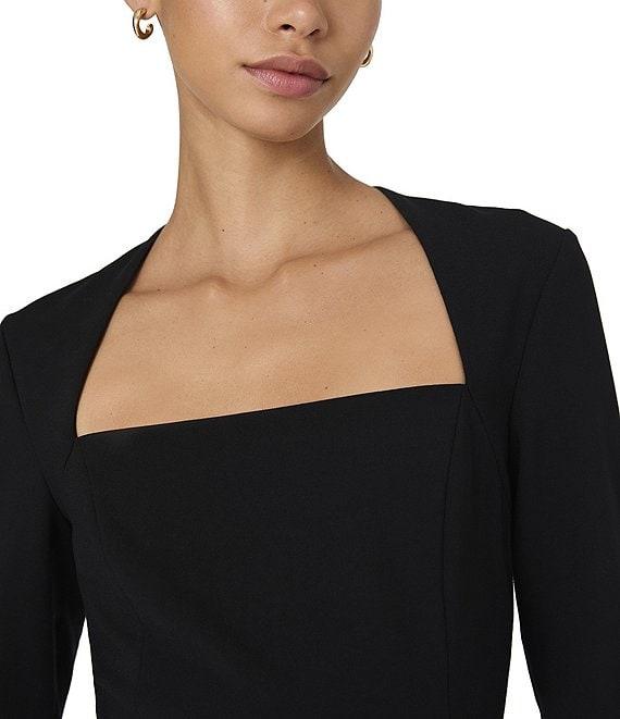 French Connection Whisper Square Neck Long Sleeve Mini Dress Product Image