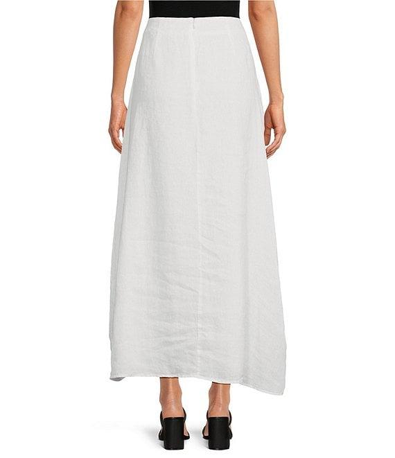 Le' AL.X Coordinating Linen A Line Maxi Skirt Product Image