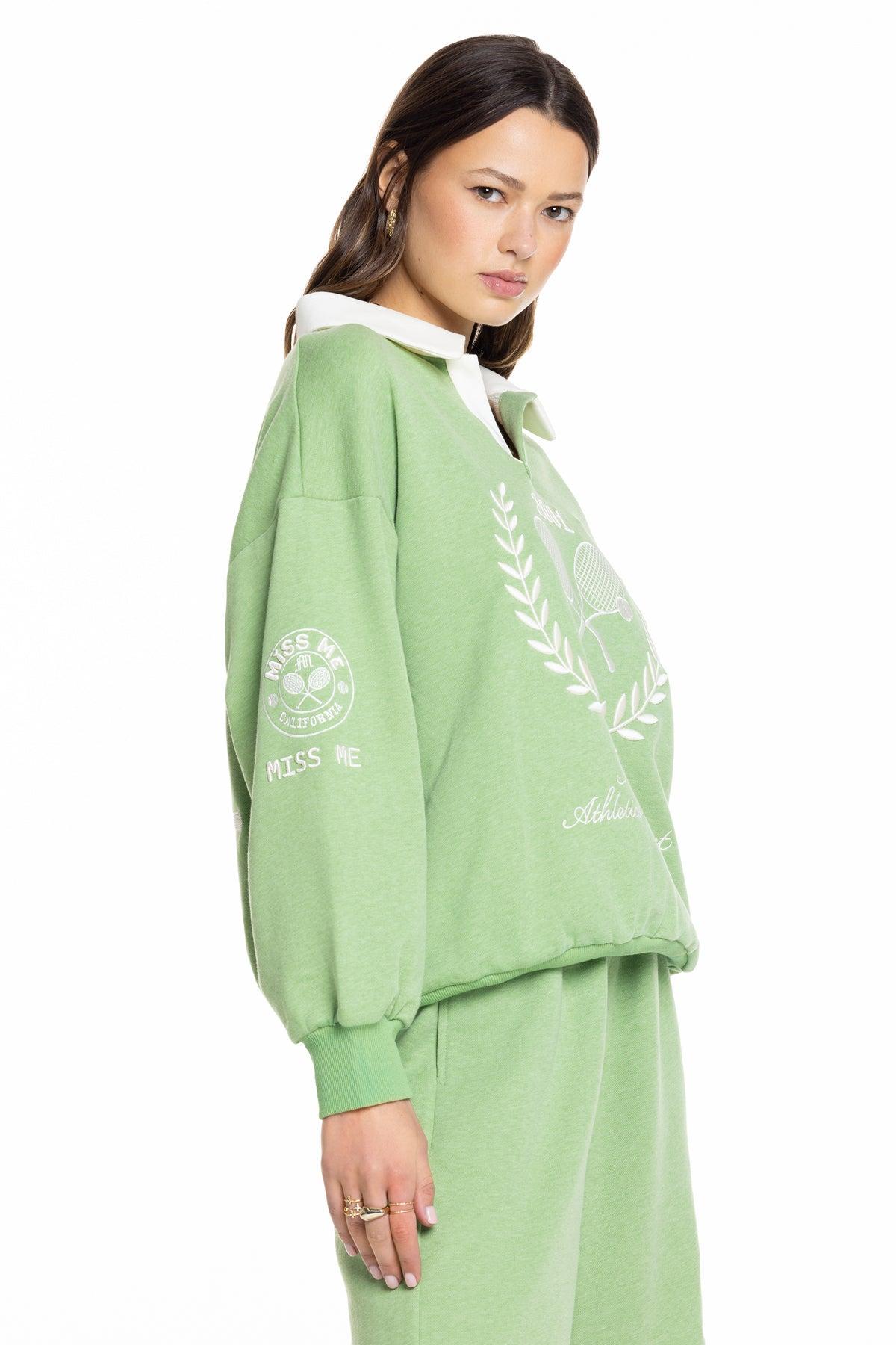 Saige Collared Pullover Product Image