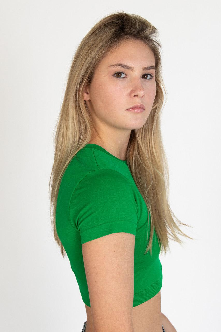 Double Layer Crop Tee Product Image