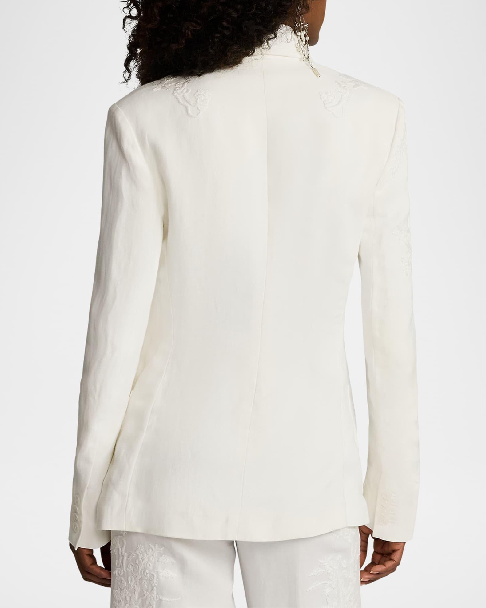 Collen Embroidered Double-Breasted Jacket Product Image