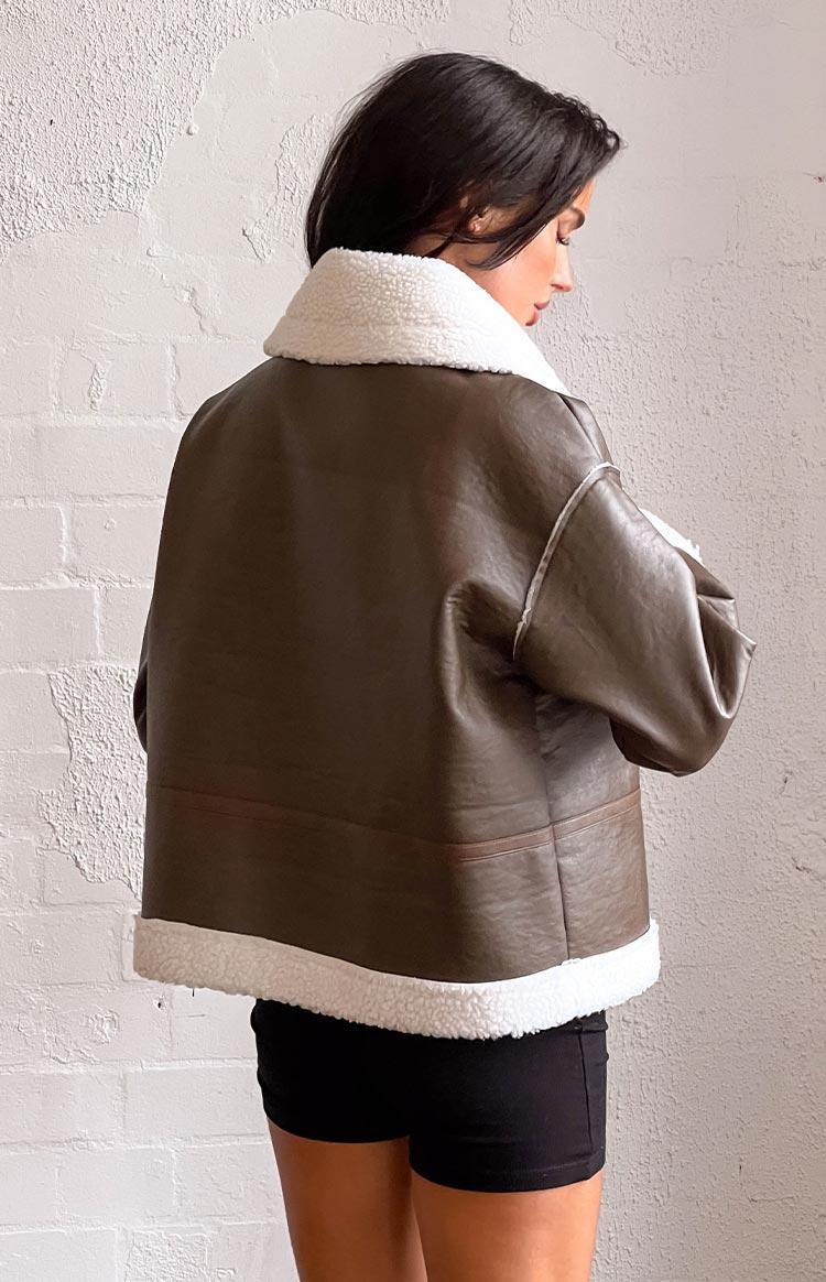 Myki Brown Sherpa Jacket Product Image