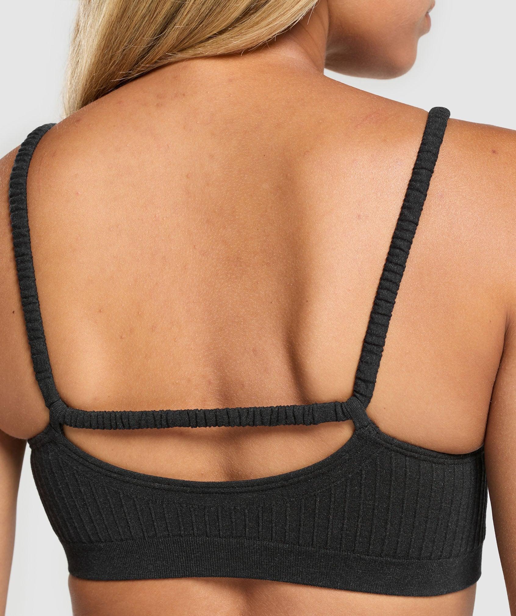 Gymshark Luxe Seamless Bralette - Coal Marl Female Product Image