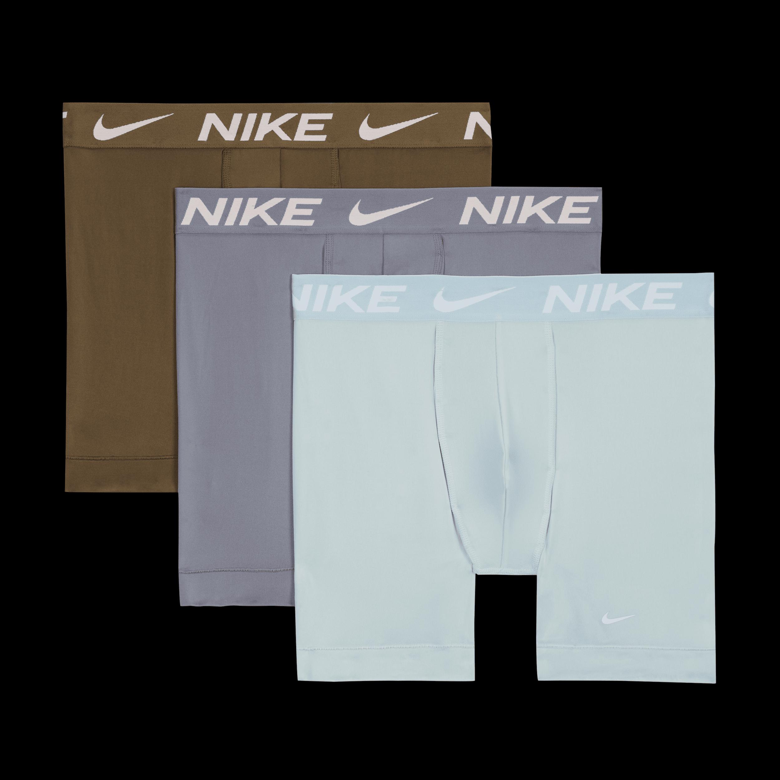 Nike Mens Essential Micro Dri-FIT Boxer Briefs (3-Pack) | KE1157-053 Product Image