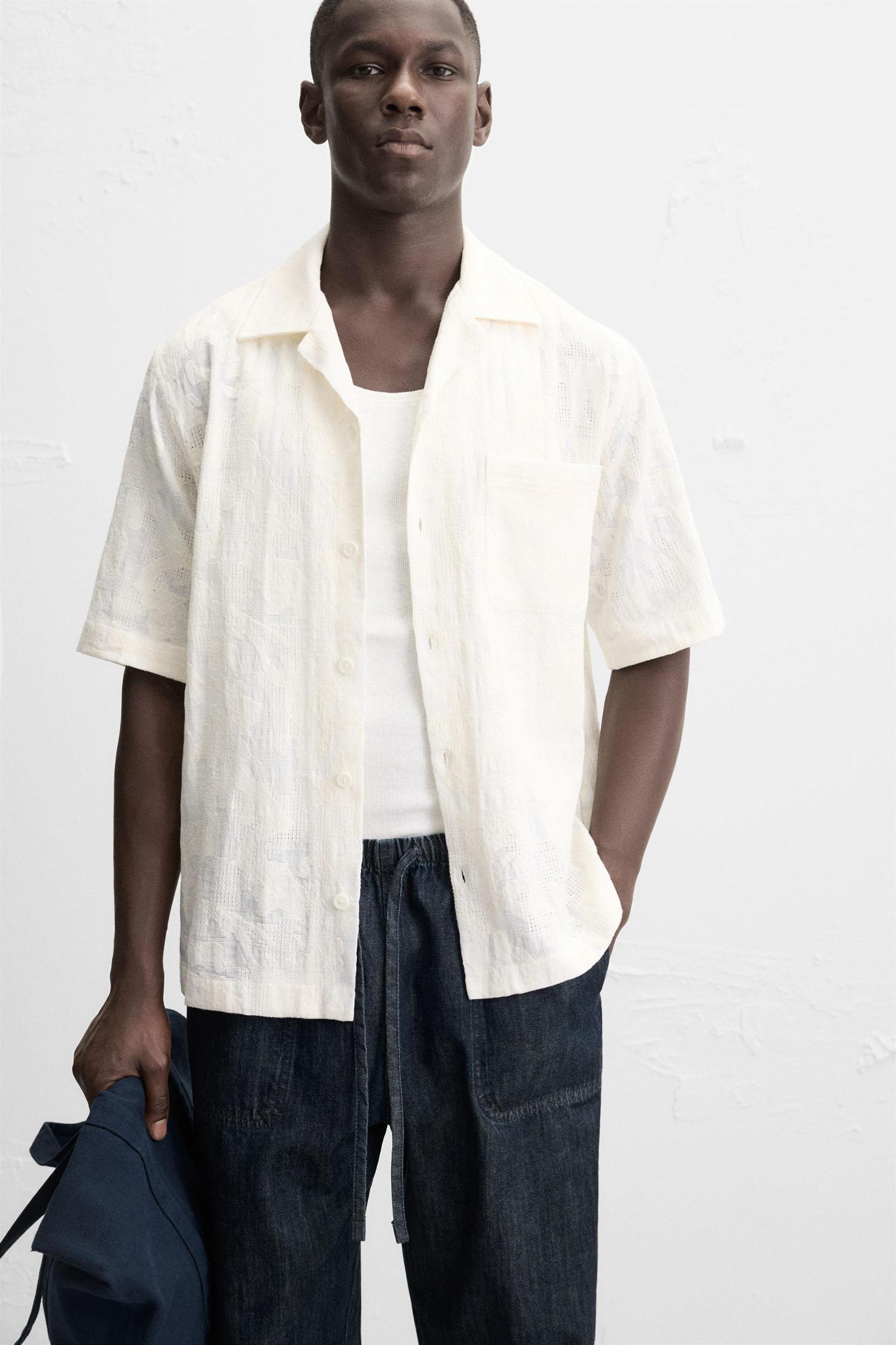 FLORAL JACQUARD SHIRT Product Image