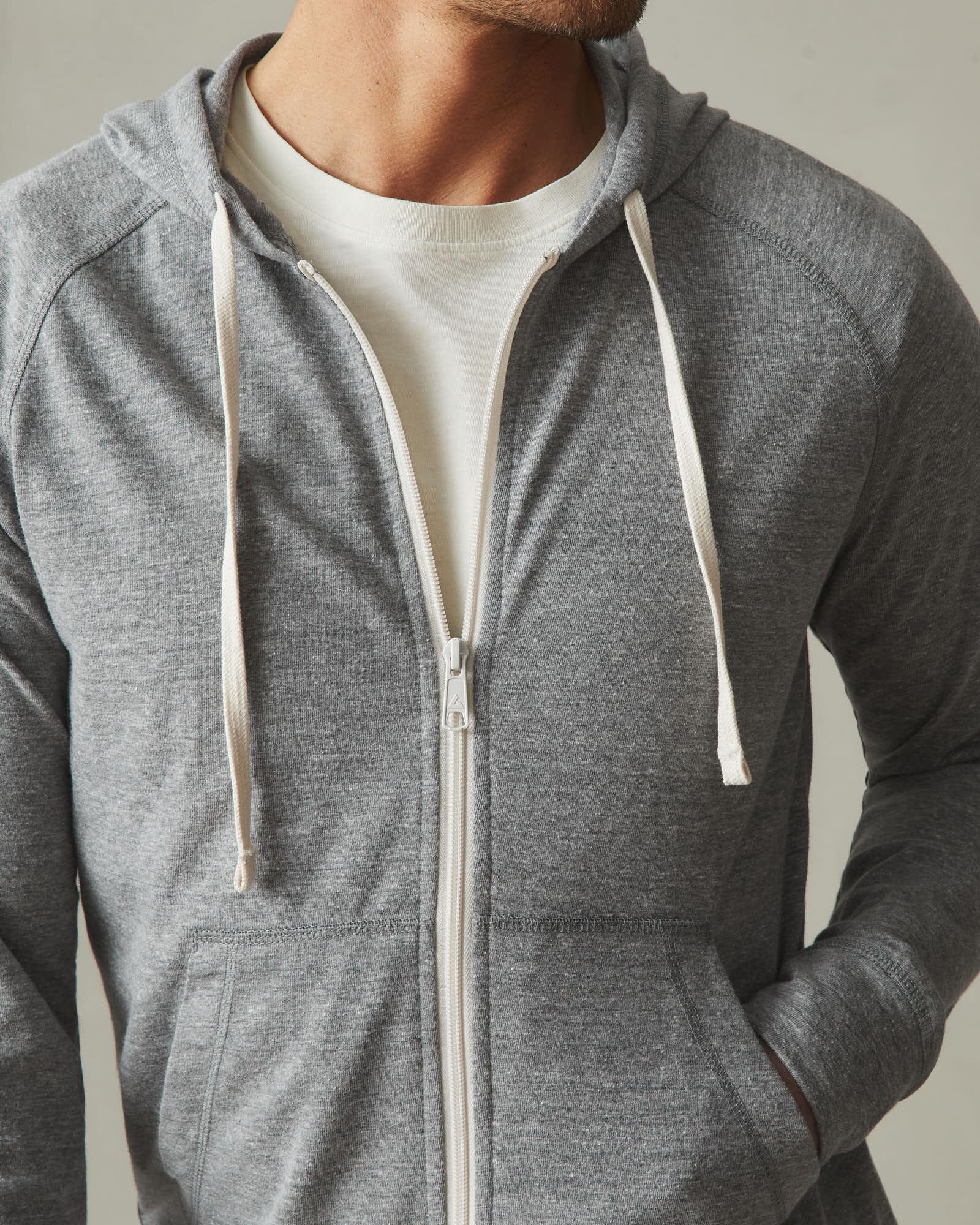 Men's Lightweight Full Zip - Dark Charcoal Heather Product Image