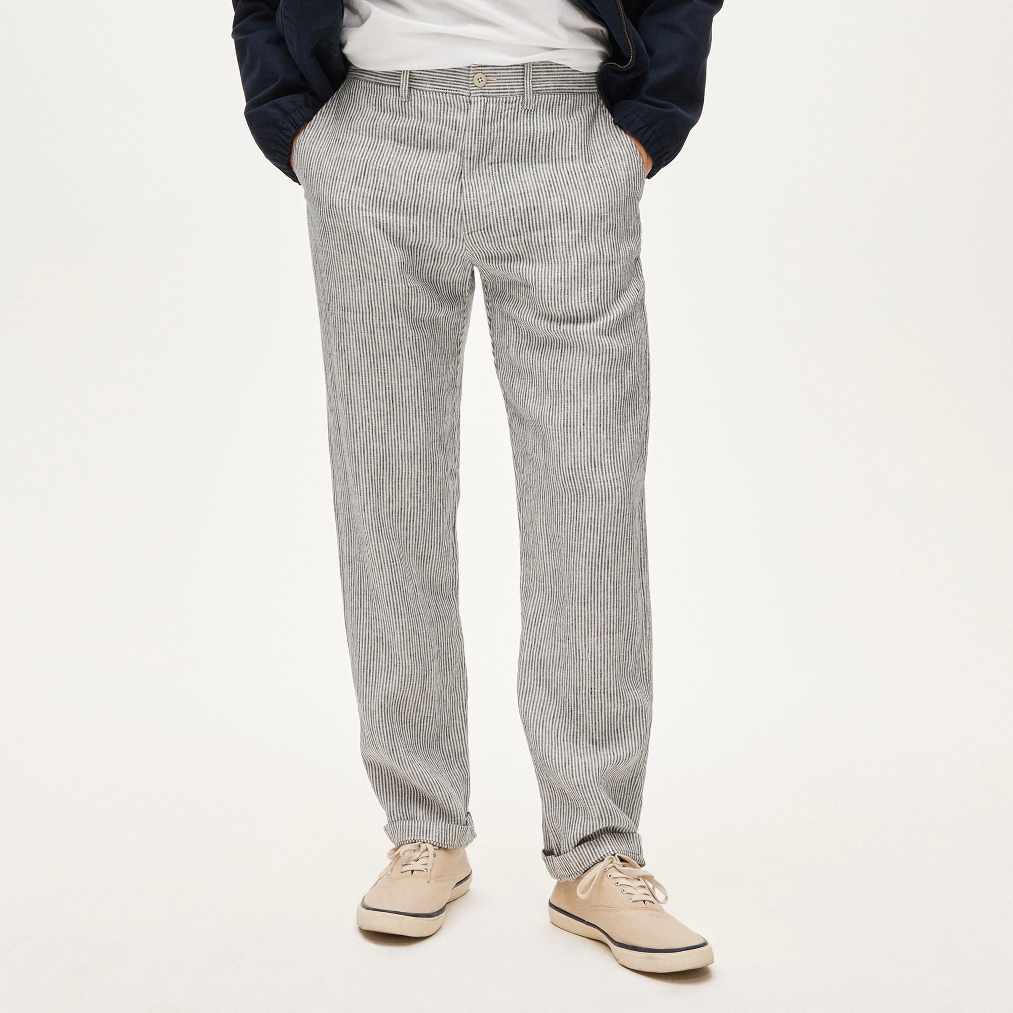 Classic-fit linen trouser Product Image