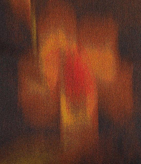 Gianni Bini Avery Border Blur Satin Point Collar V-Neck Long Sleeve Tie Side Wrap Mini Dress Product Image