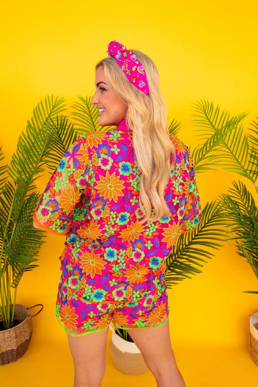 Malibu Lounge Button Down Top Product Image