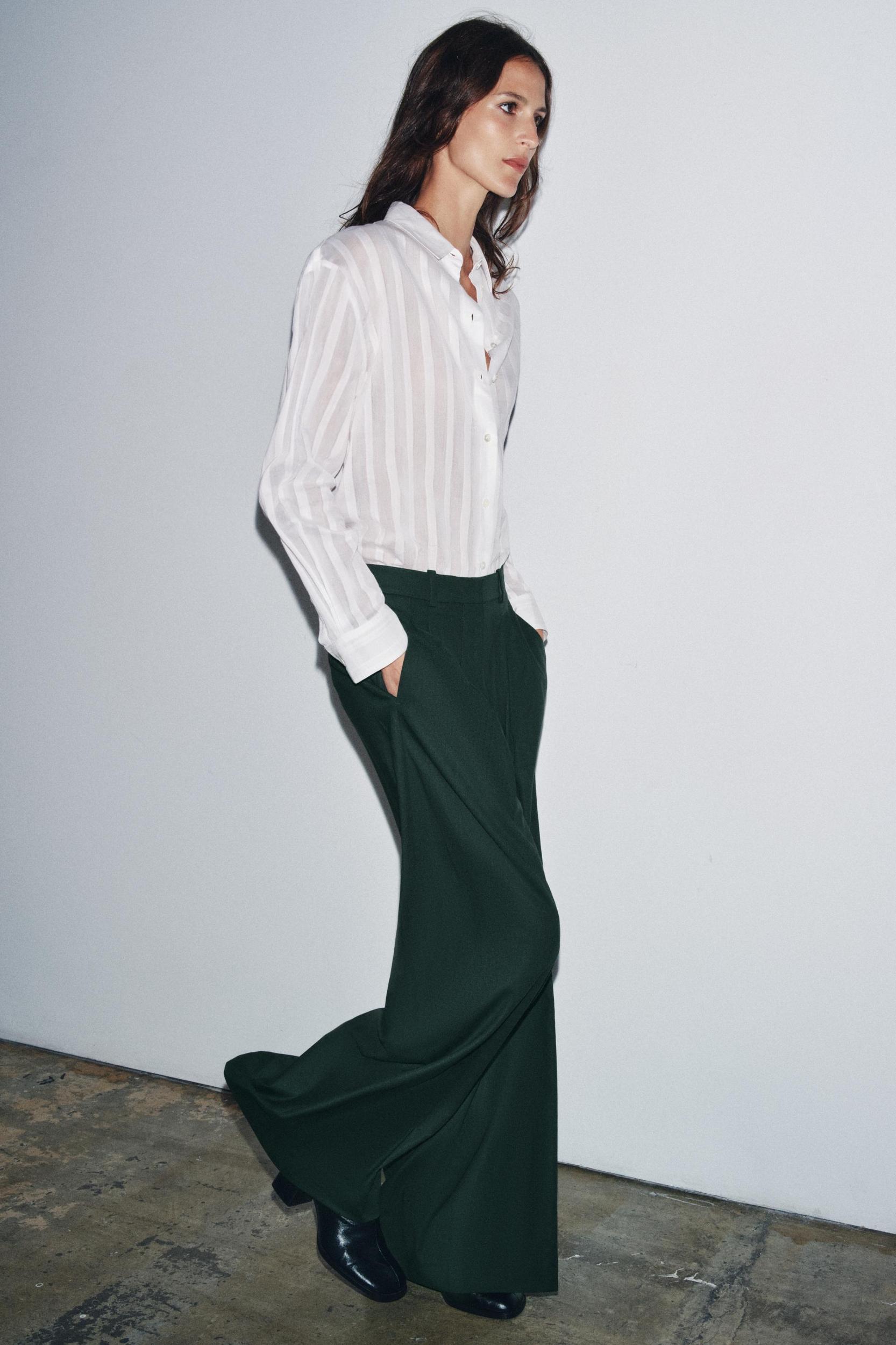 ZW COLLECTION PLEATED WIDE LEG PANTS Product Image