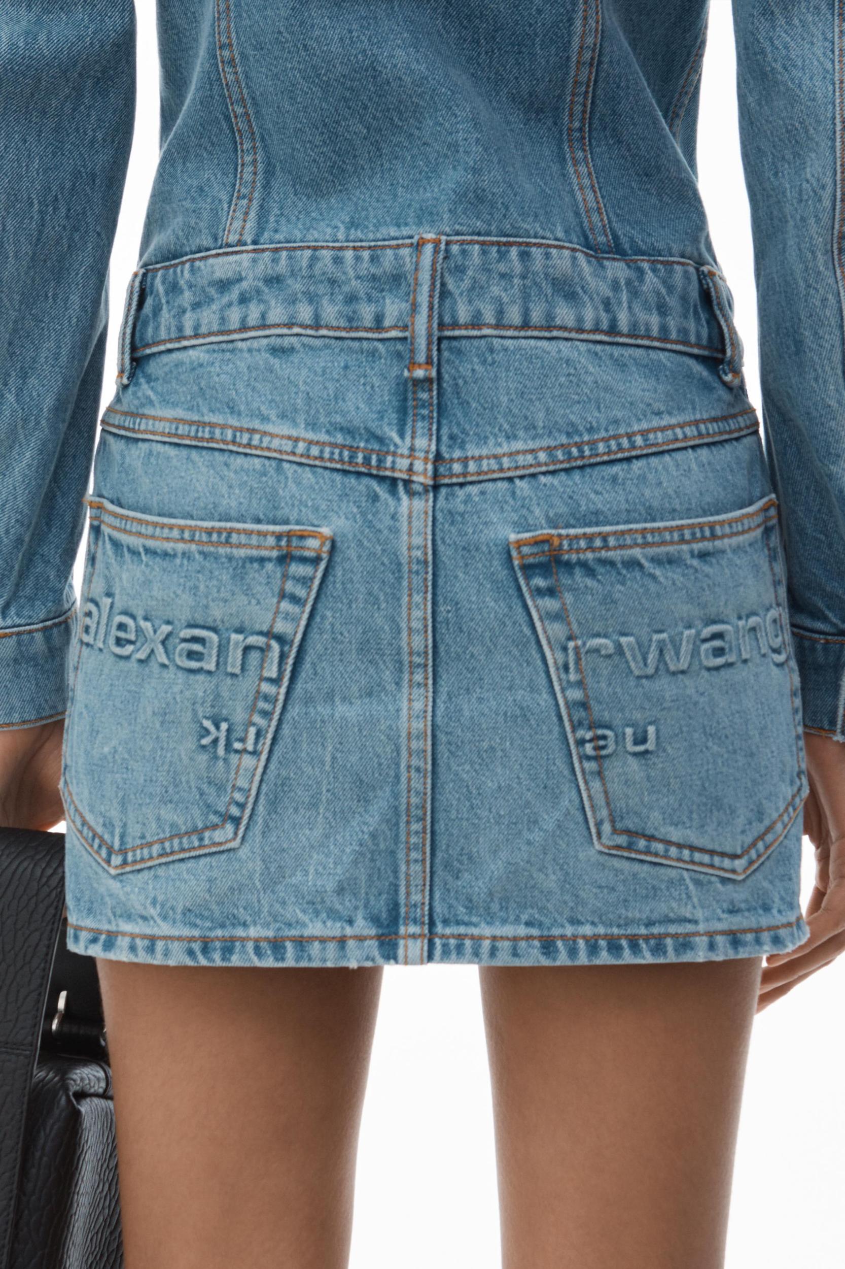 Denim Minidress In Cotton Product Image