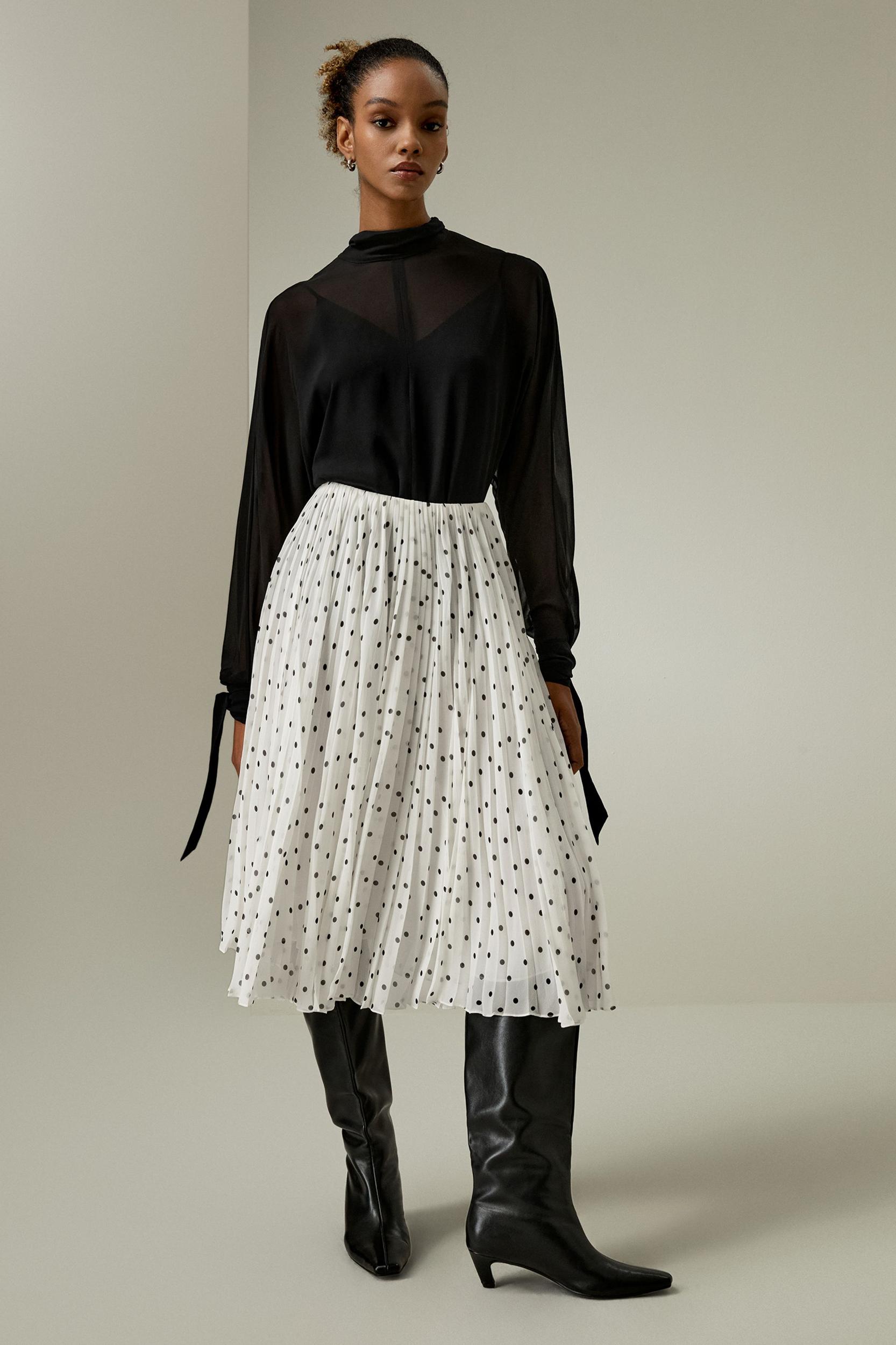 LILYSILK Women's Batwing Sleeve Chiffon Blouse Set, Black XL - Flowy, Elegant Top for Parties & Vacations Product Image