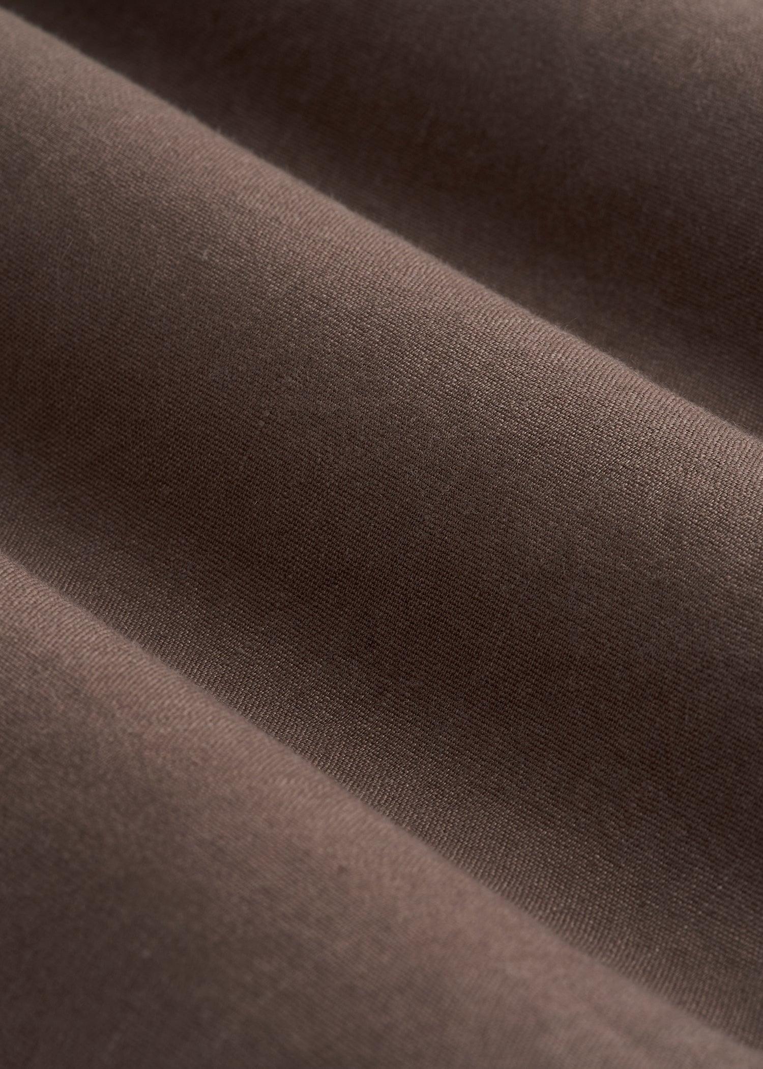 Garment Dyed Linen Casual Pants for Tall Men in Washed Brown Male Product Image