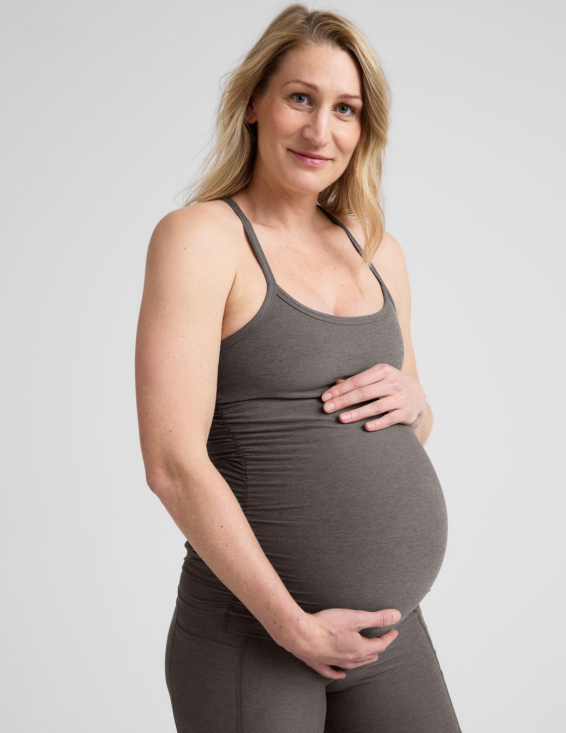 Spacedye Keep Your Cool Maternity Slim Racerback Tank Product Image