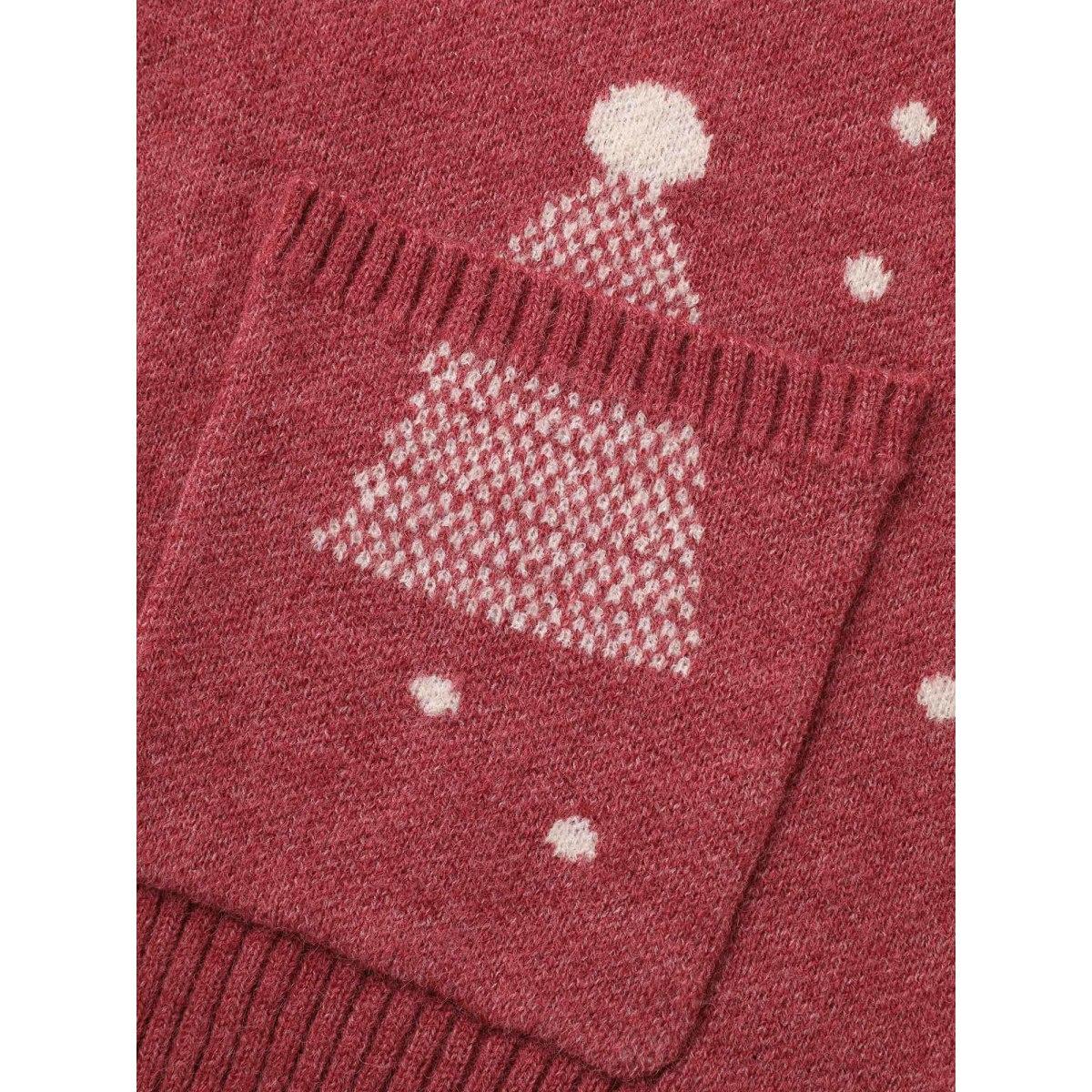 Plus Size Holiday Gradient Cable Knit Cardigan Brightred Women Casual Loose Long Sleeve Everyday Cardigans BloomChic 10/M Product Image