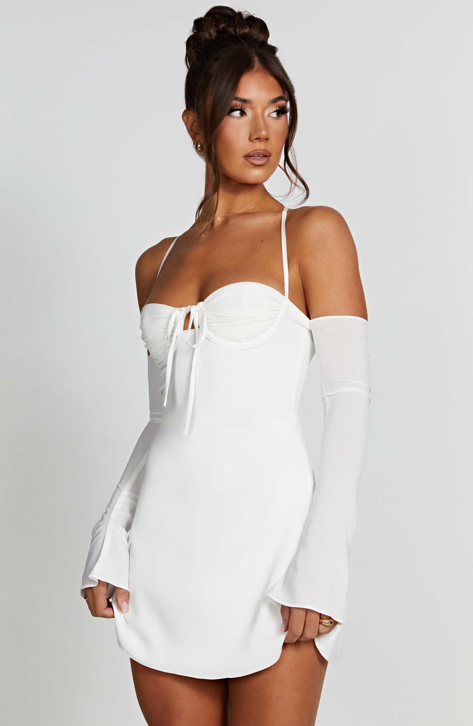 Fiona Mini Dress - Ivory Product Image