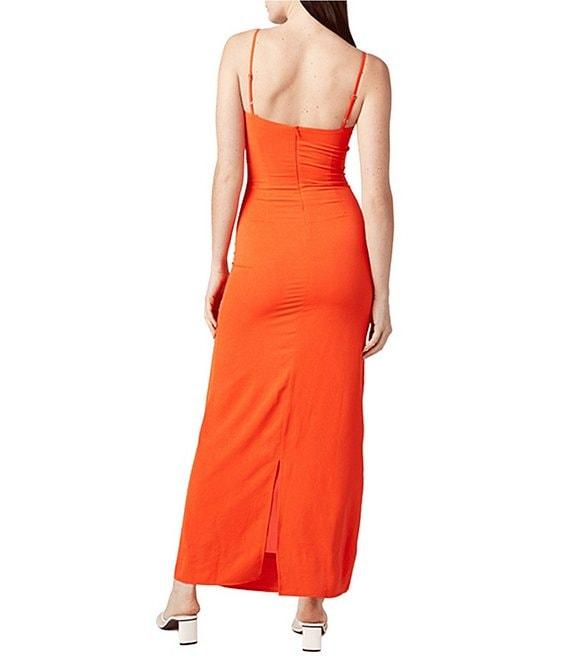 La Porte Melrose Crepe Pearl Detail Swim Cover-Up Maxi Dress Product Image