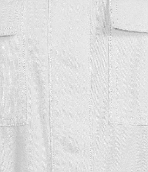 Gianni Bini Charlie Denim Button Down Long Sleeve Romper Product Image