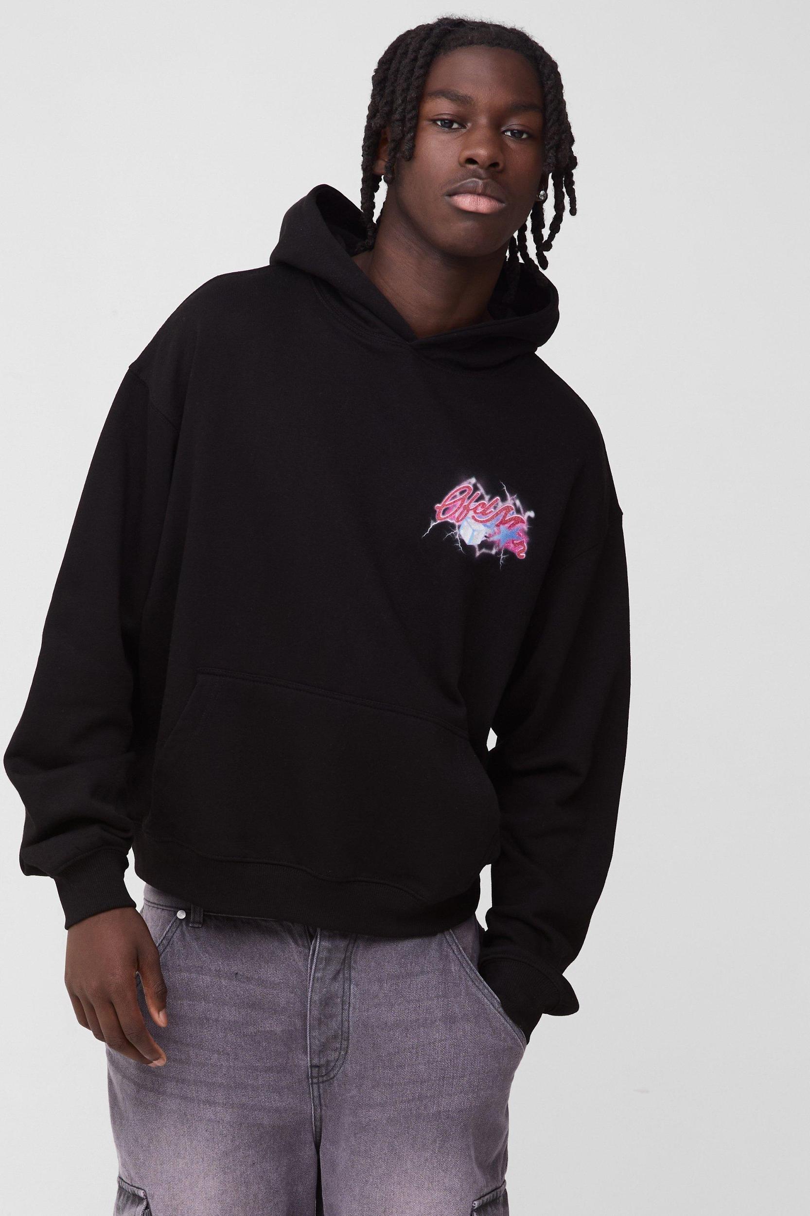 Oversized Dove MMXIII Graphic Hoodie | boohooMAN USA Product Image
