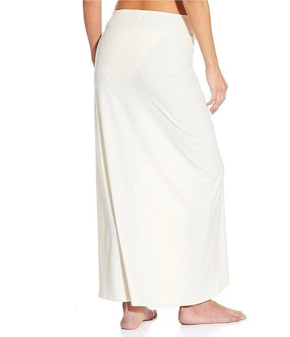 Gianni Bini Solid Maxi Front Twist Sarong Swim Cover-Up Product Image