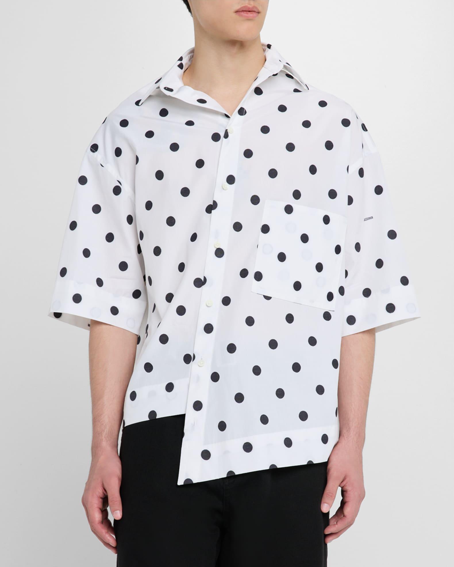 Men's Pablo Dotted Button-Down Shirt Product Image